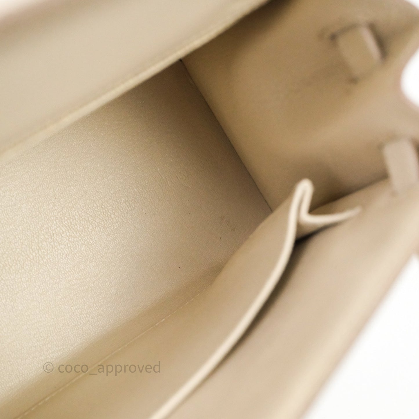 Hermes Kelly 25 Craie Epsom Gold Hardware