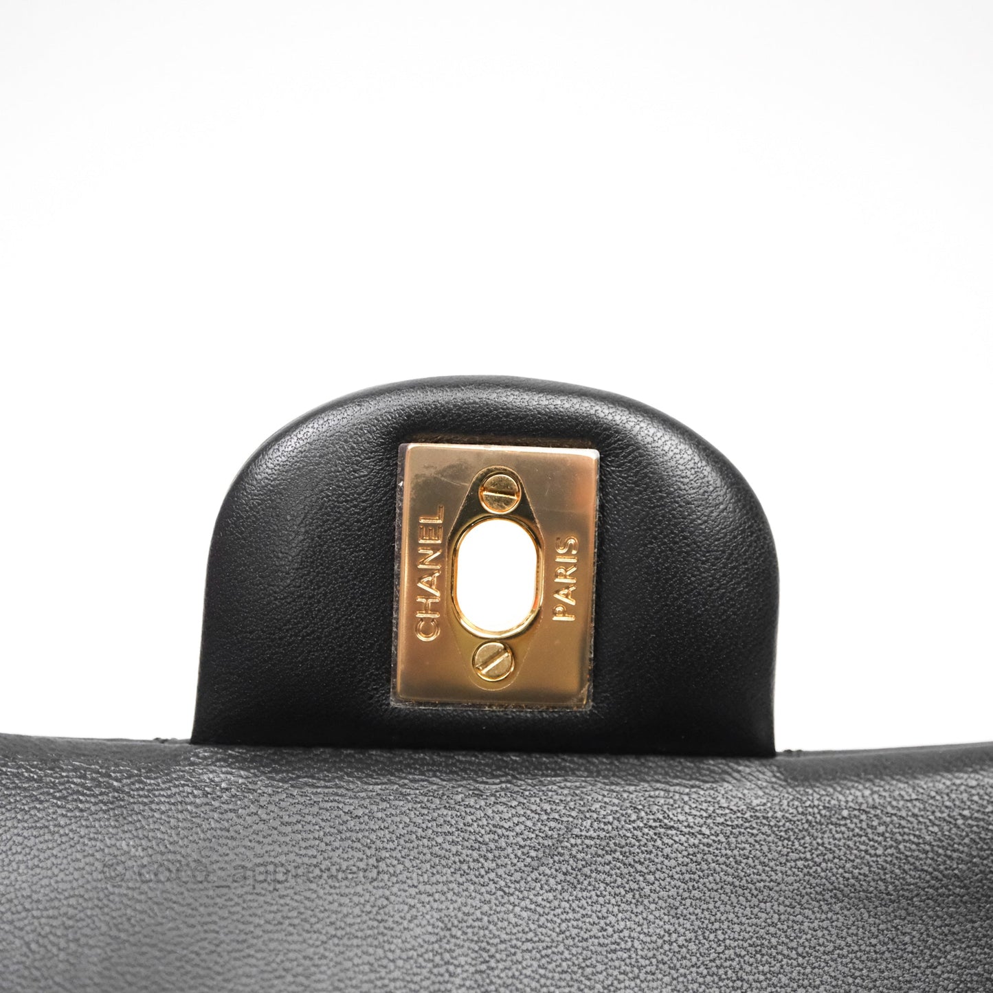 Chanel Small Classic Flap Quilted Black Lambskin Gold Hardware