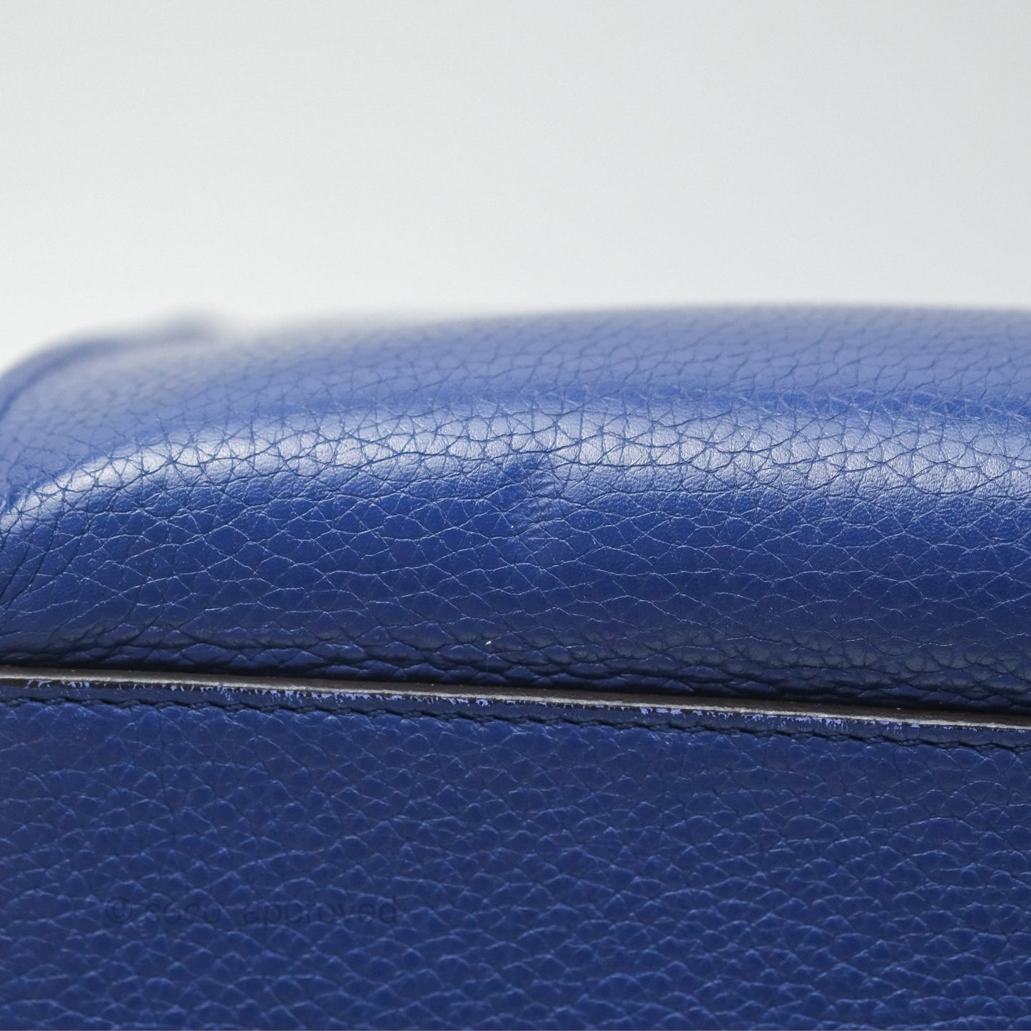 Celine Small Sleek Trapeze Blue Calfskin