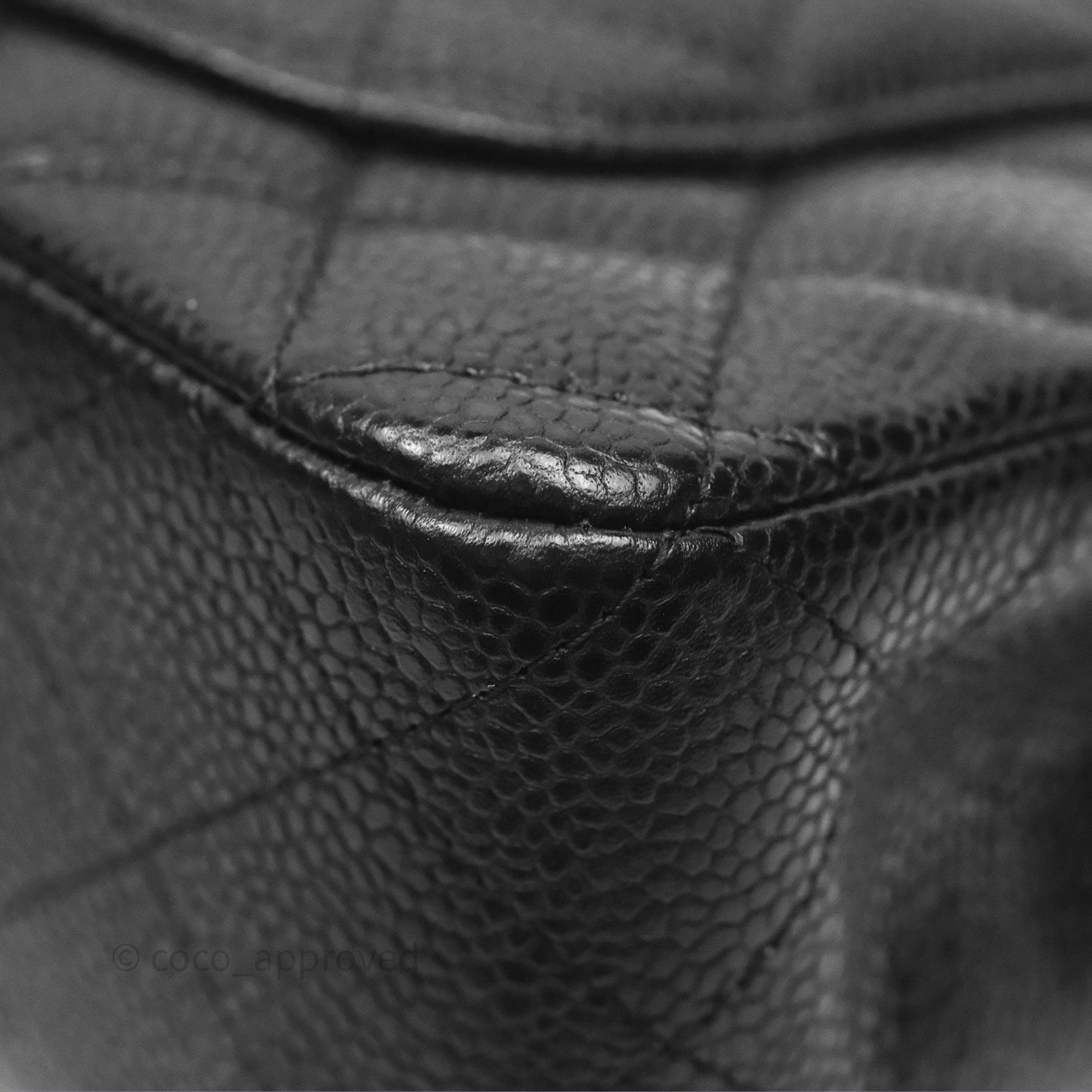 Chanel Quilted Mini Rectangular Black Caviar Gold Hardware