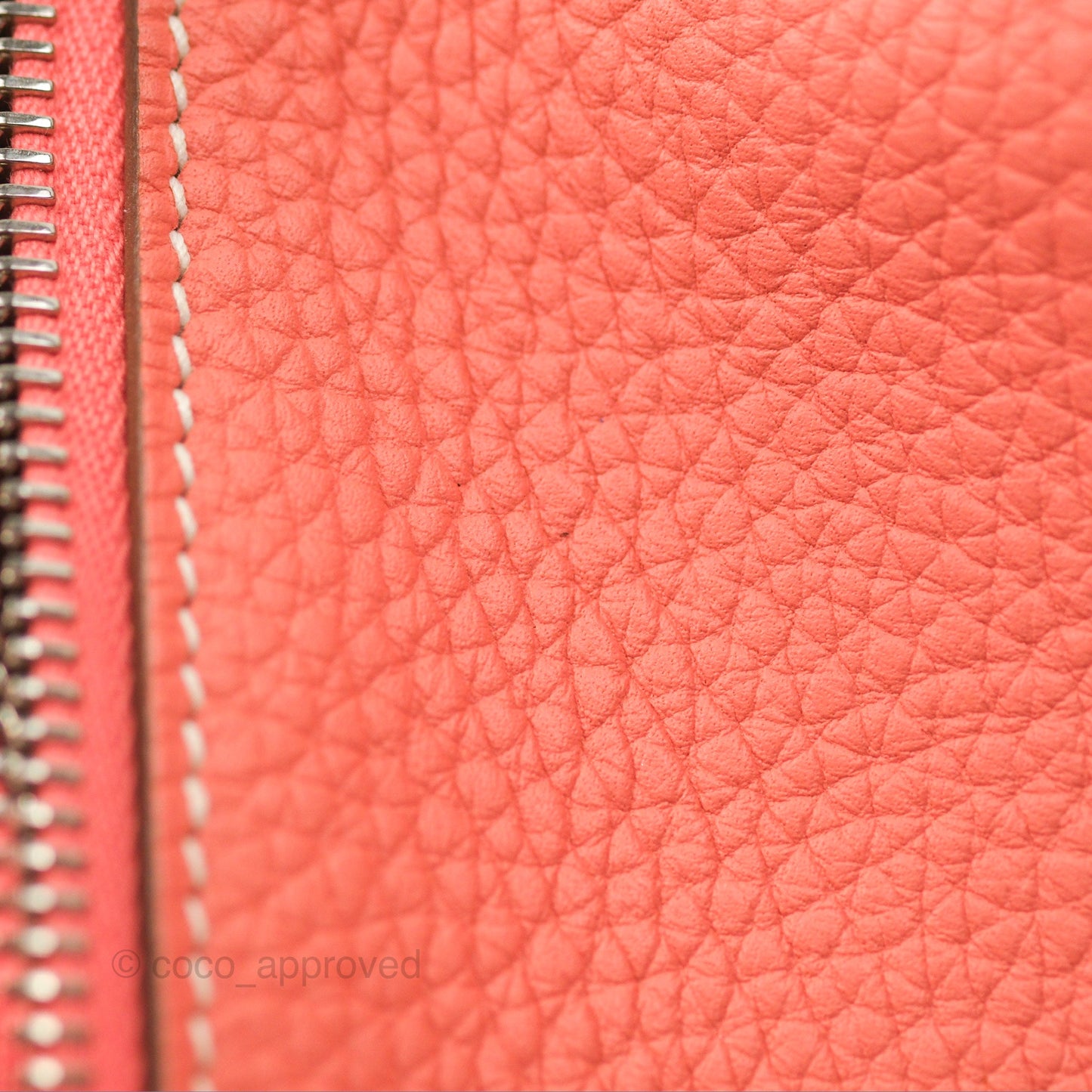 Hermès Lindy 30 Flamingo Clemence Palladium Hardware