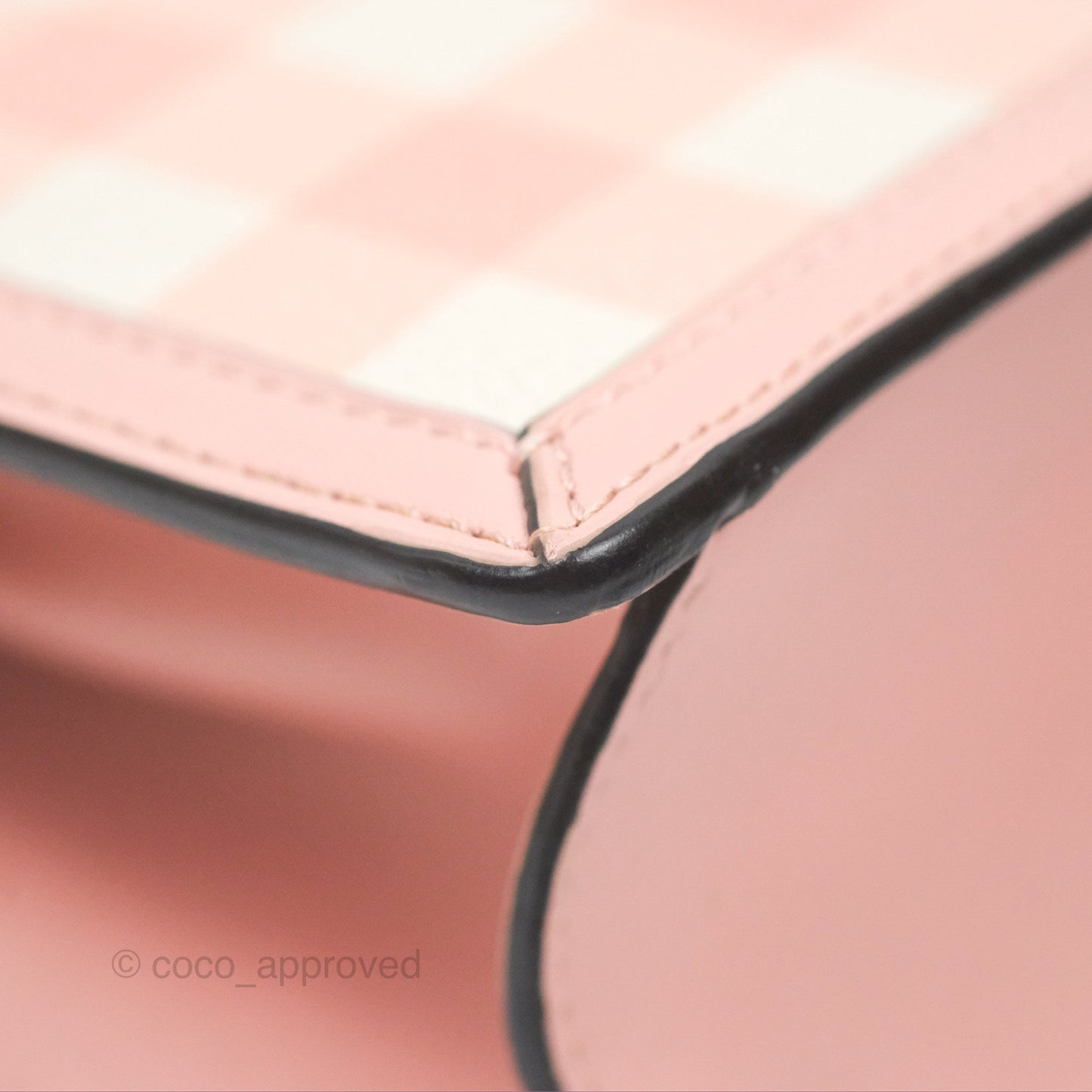 Loewe Small Barcelona Pink White Checkered Calfskin Silver Hardware