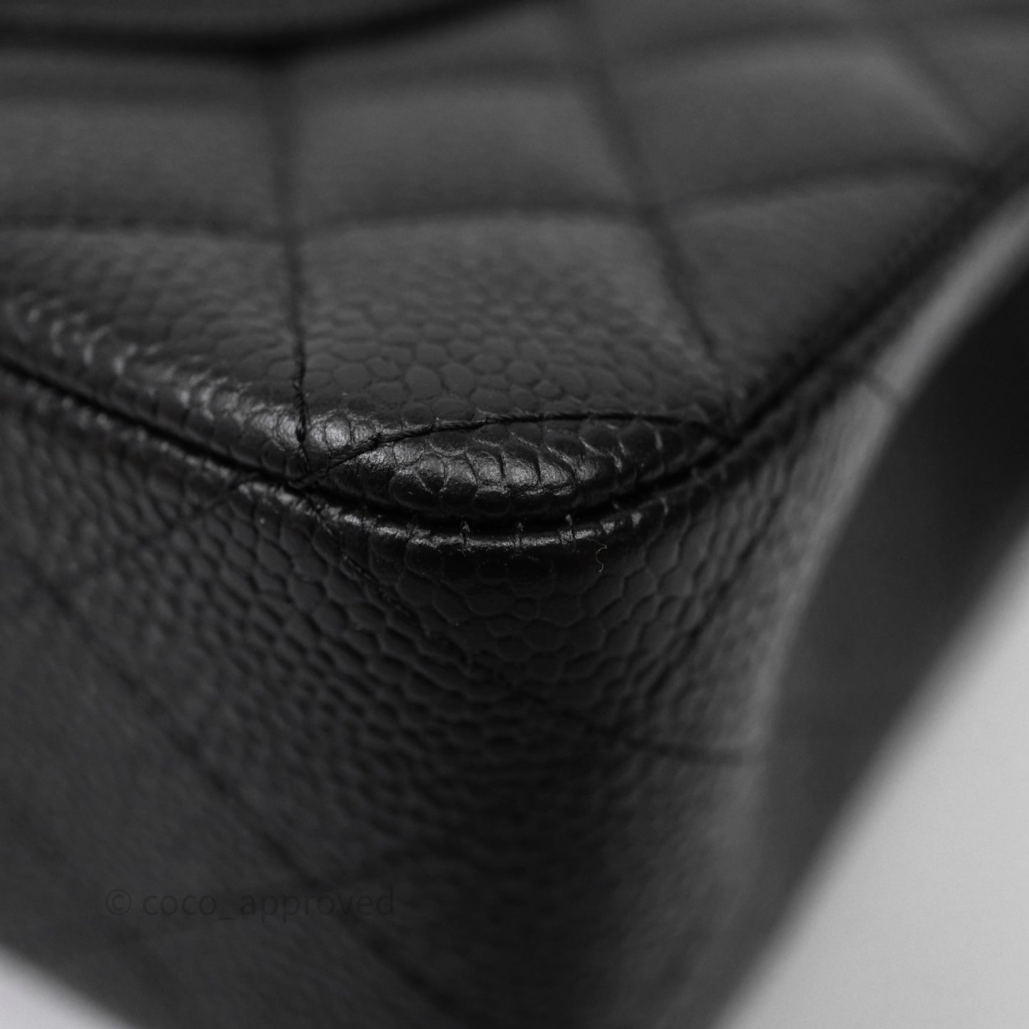Chanel Classic Medium Flap Quilted Black Caviar Gold Hardware