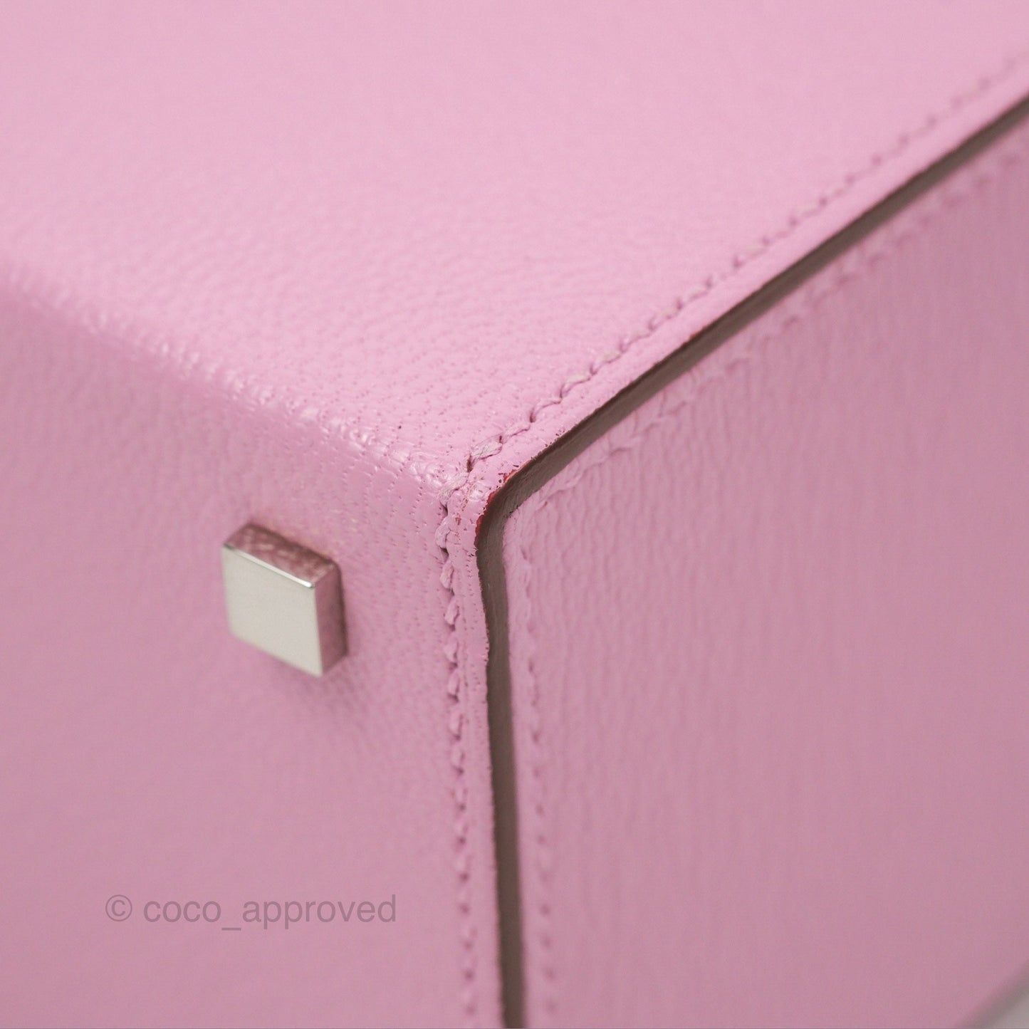 Hermès Cinhetic Box Bag Mauve Sylvestre Chevre Mysore Palladium Hardware