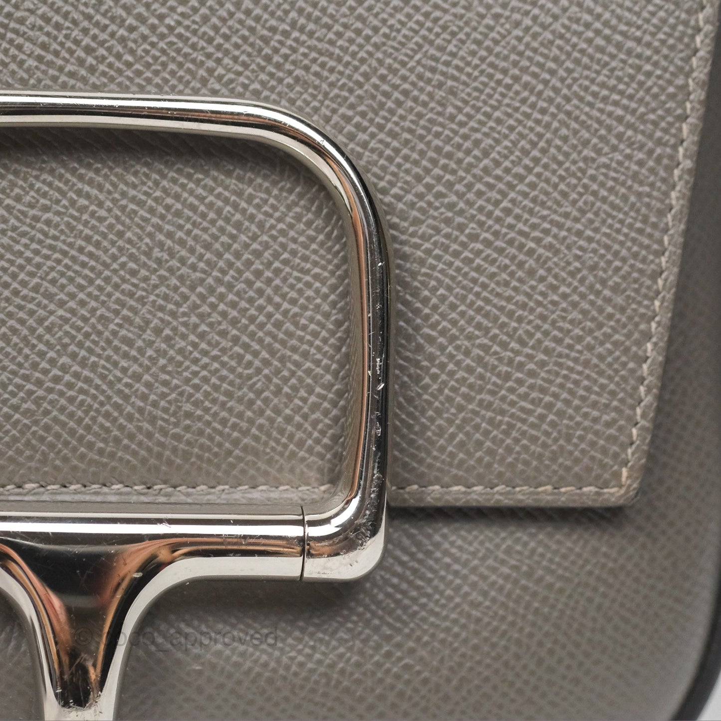 Hermès Della Cavalleria Mini Bag Gris Meyer 0L Epsom Palladium Hardware