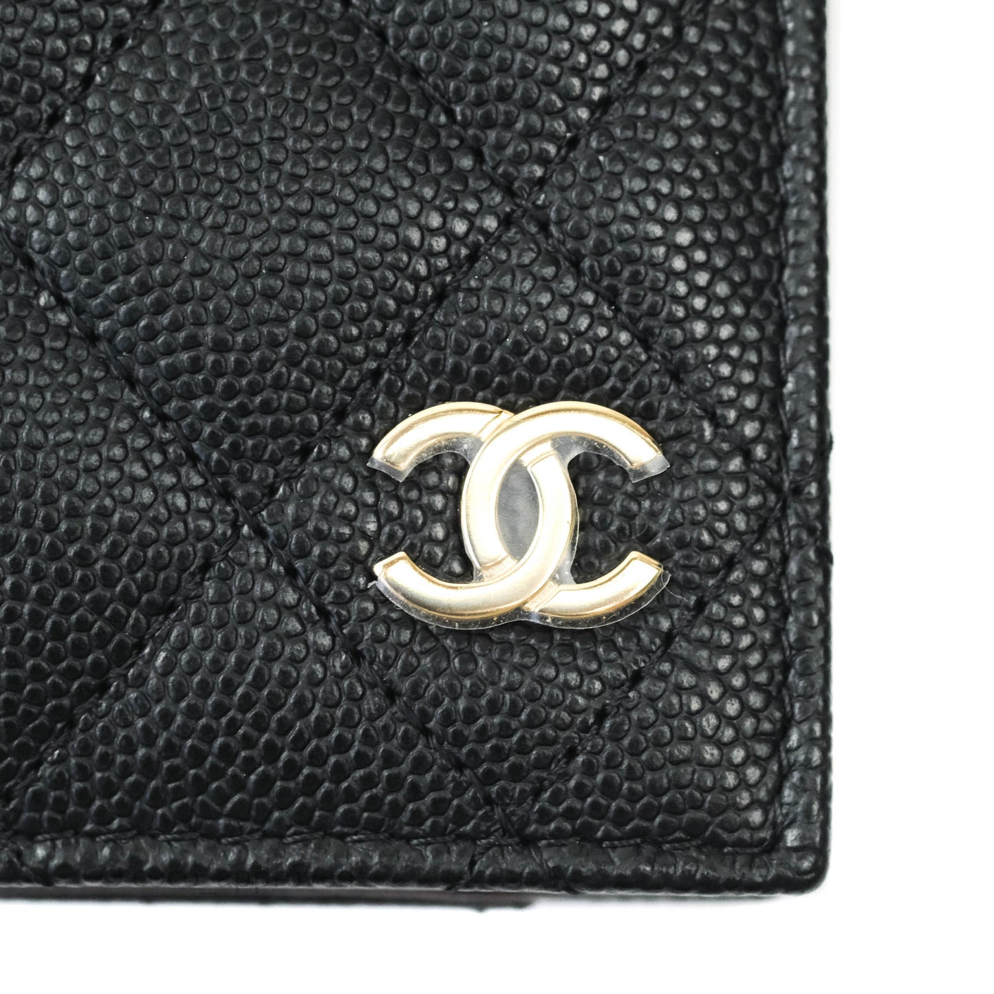Chanel Classic Black Card Holder Caviar Gold Hardware