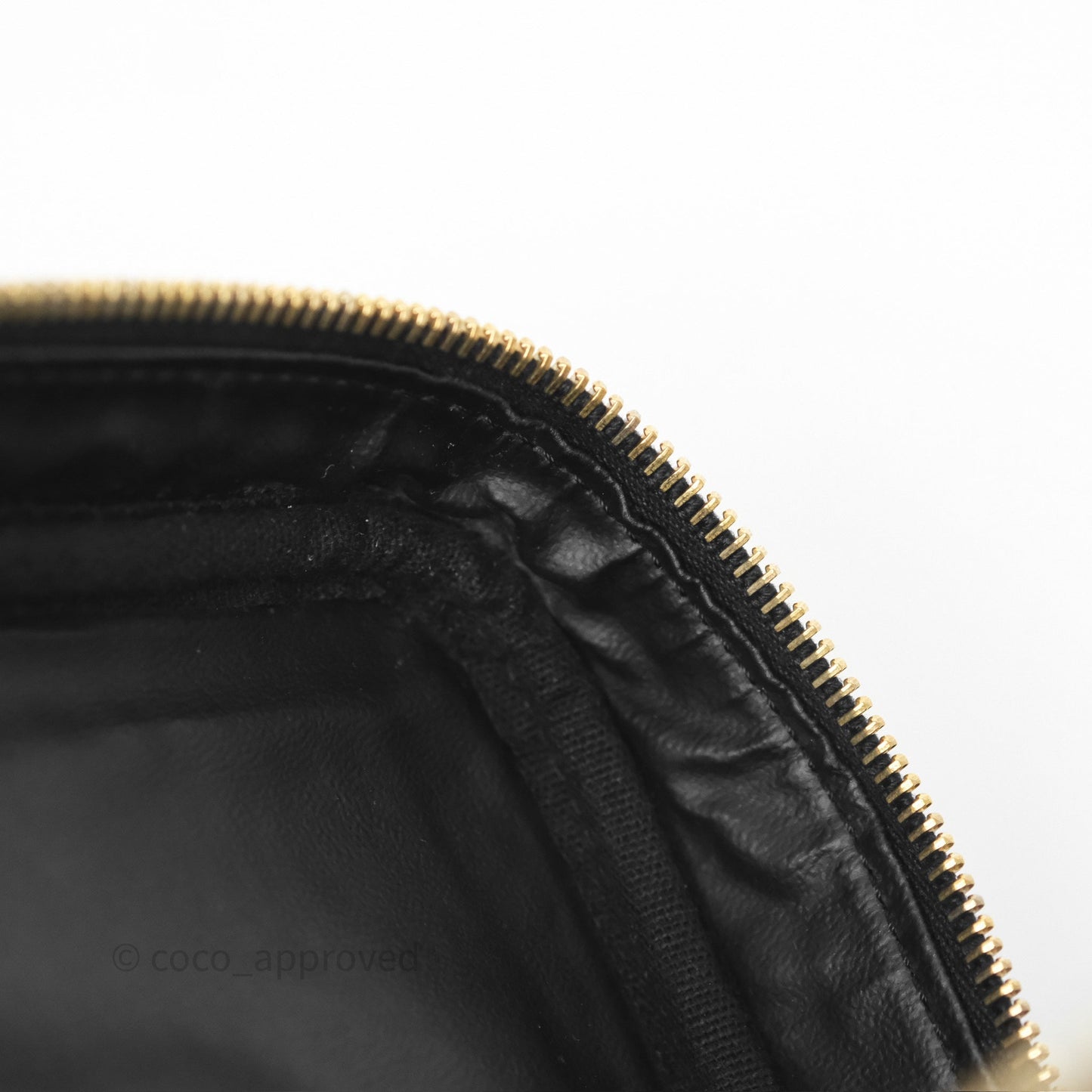 Chanel Vintage Vanity Case Black Caviar Gold Hardware