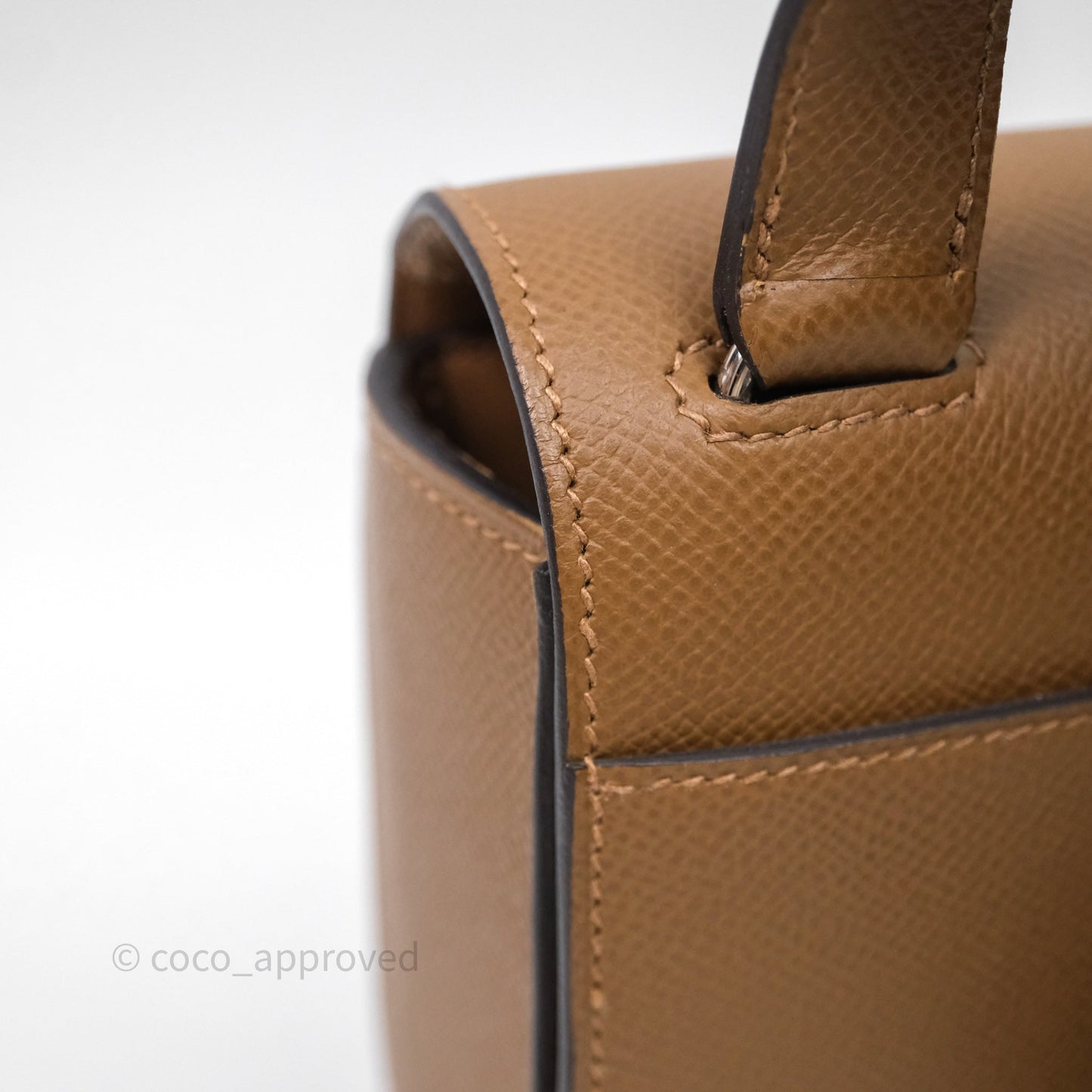 Hermès Della Cavalleria Mini Bag Alezan 3G Epsom Palladium Hardware