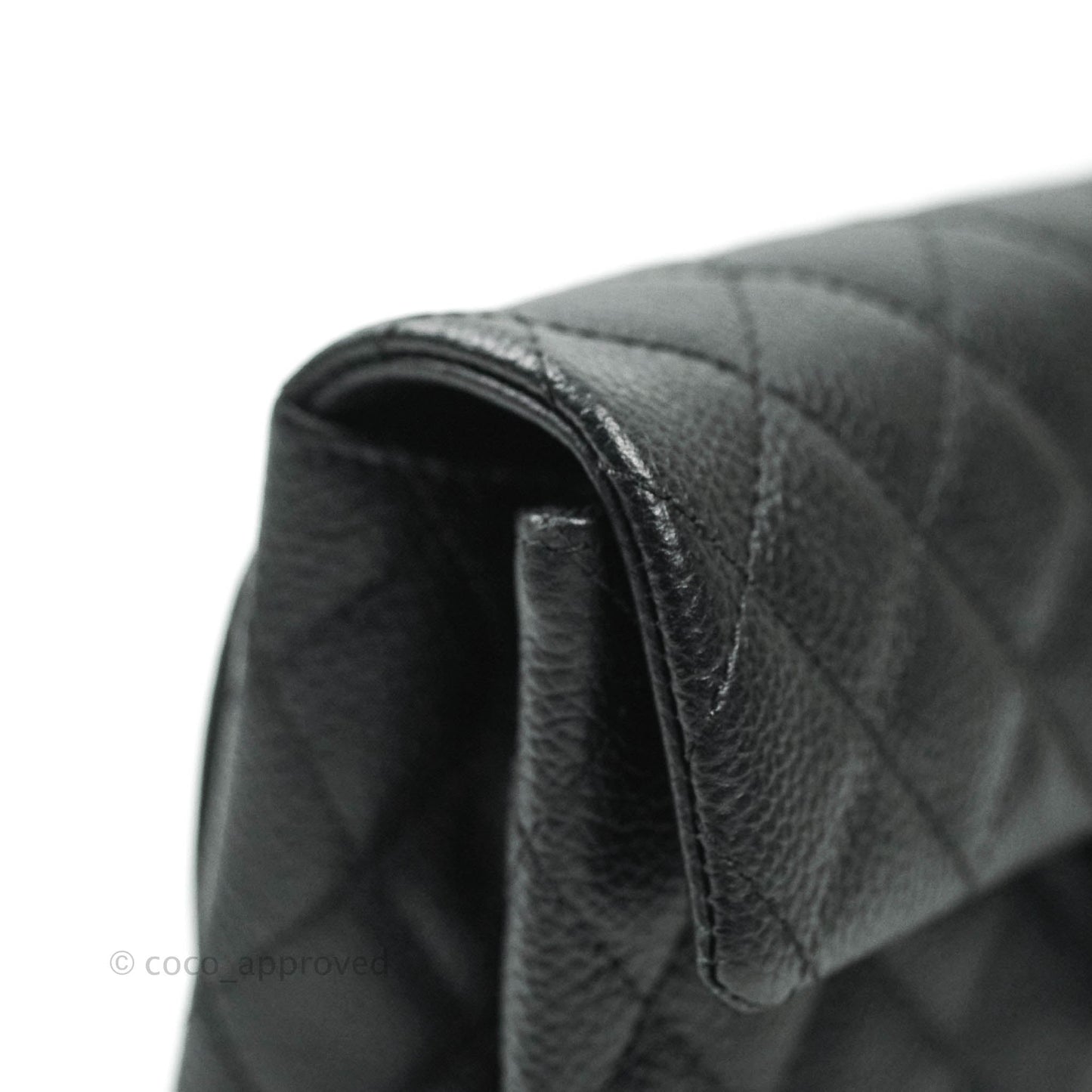 Chanel Reissue Quilted Caviar Belt Bag Black Silver Hardware