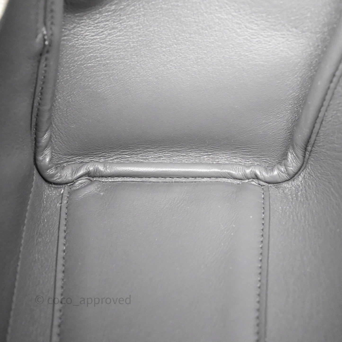 Balenciaga Small Bel Air Carry All Bag Grey Calfskin Silver Hardware