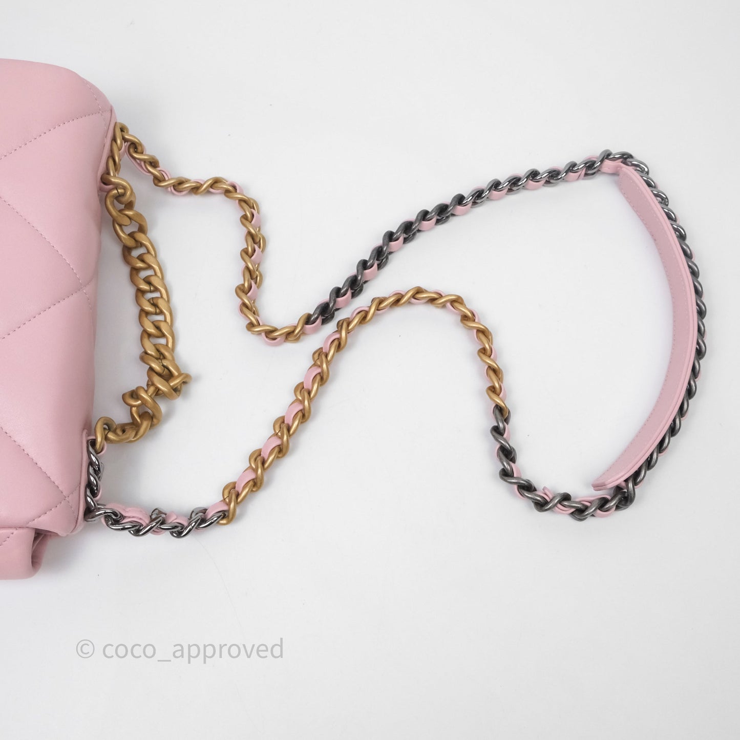 Chanel 19 Small Pink Lambskin Mixed Hardware