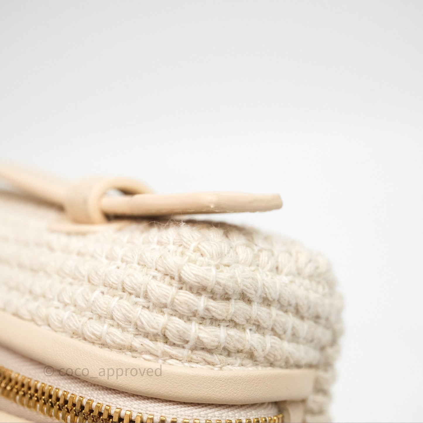 Loro Piana Extra Pocket L19 Beige Cotton-Linen Gold Hardware