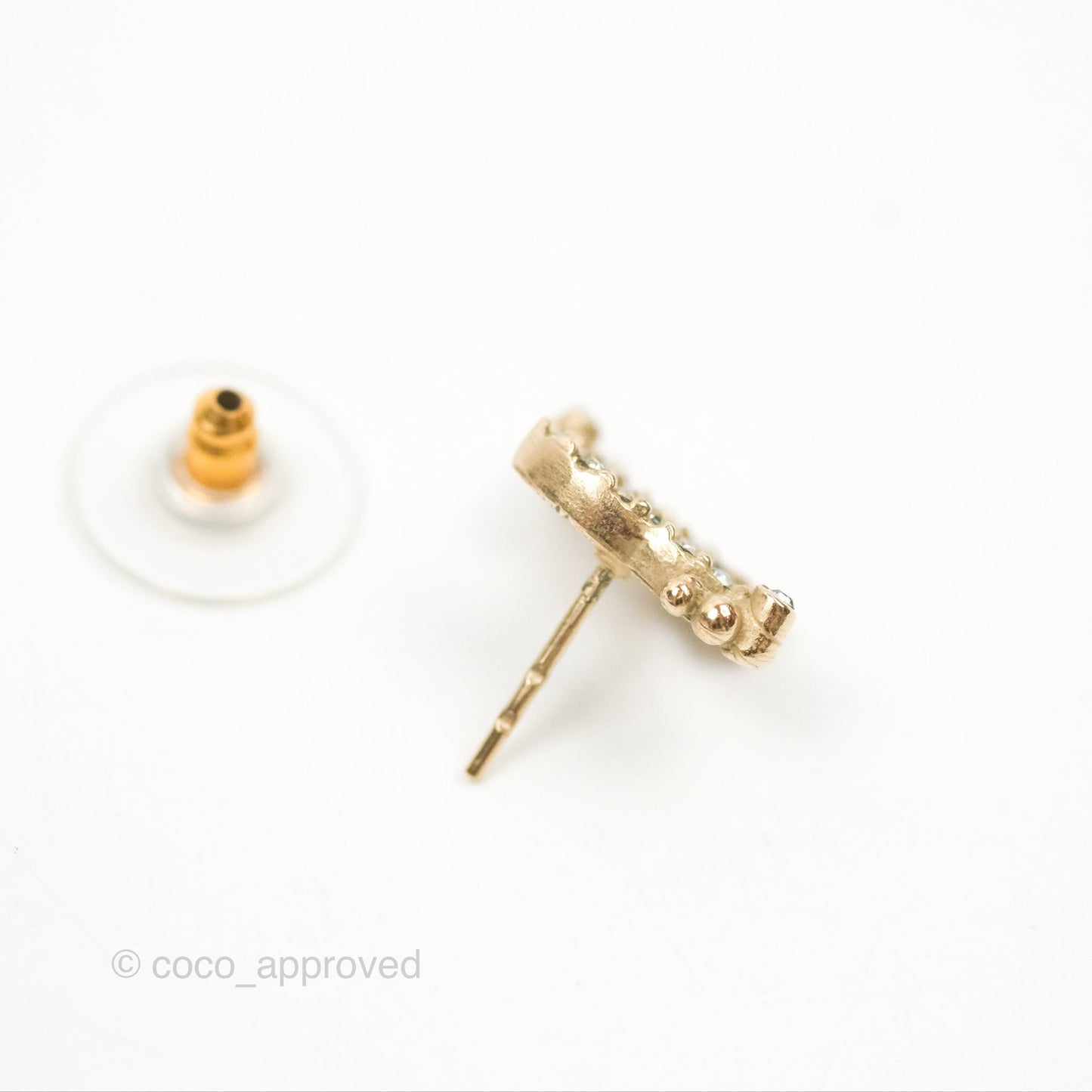 Chanel Crystal CC Gold Tone 9P