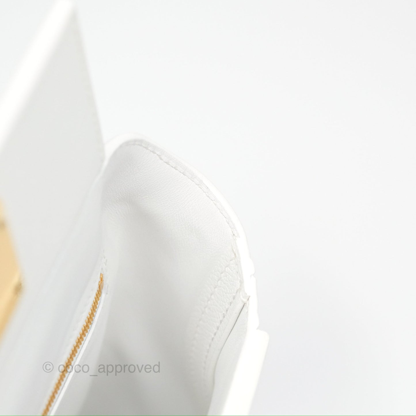Hermès 24/24 21 Mini New White Evercolor/ Swift Gold Hardware
