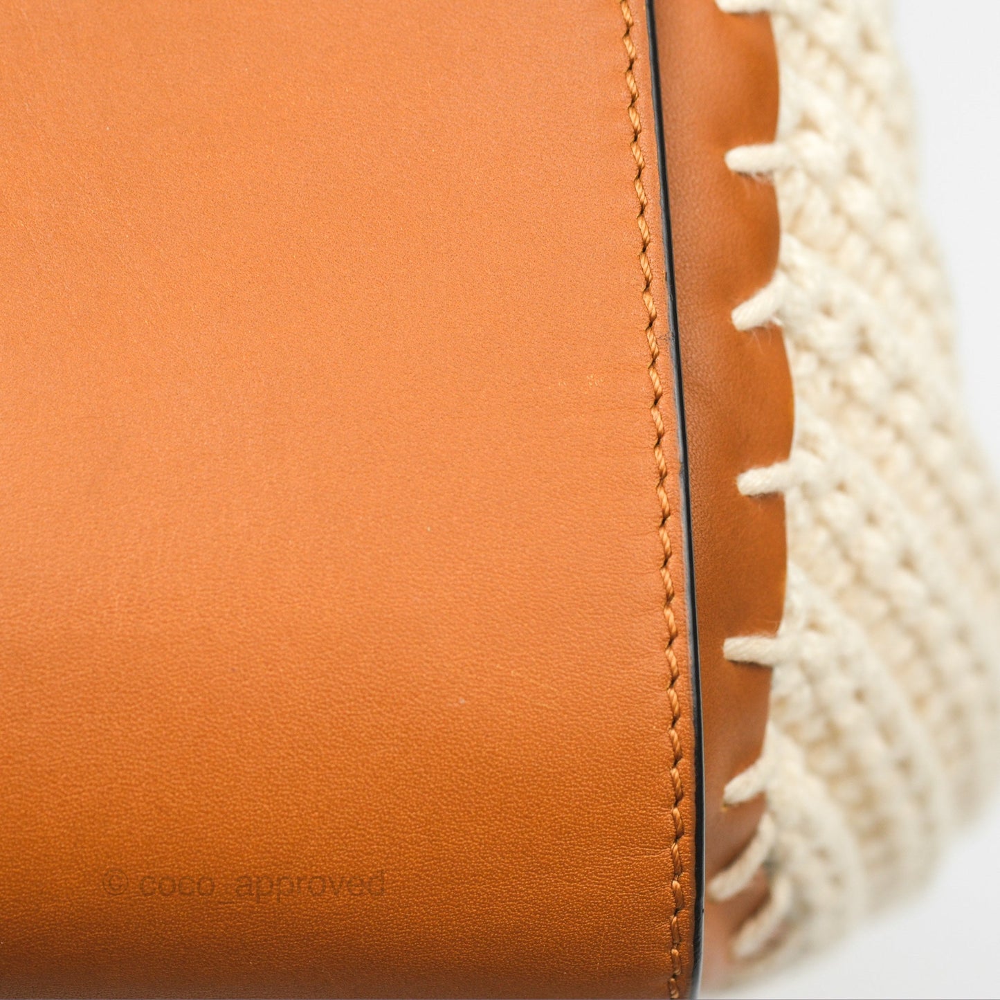 Loewe Small Hammock Shoulder Bag Crochet Tan Calfskin