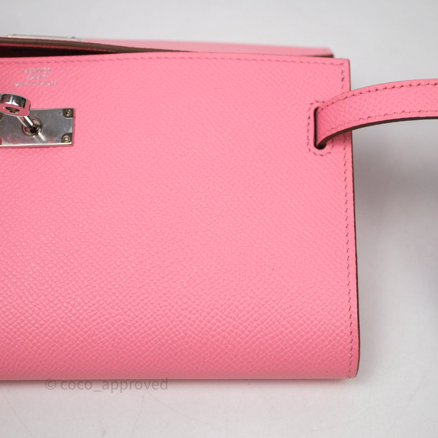 Hermès Kelly To Go Wallet Rose Confetti Epsom Palladium Hardware