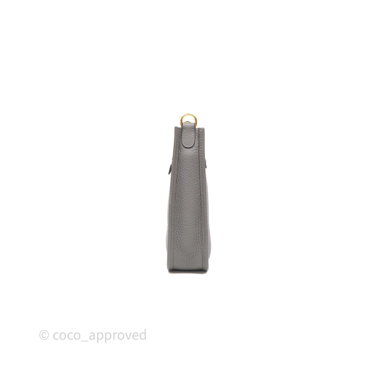 Hermès Mini Evelyne 16 Gris Meyer 0L Clemence Gold Hardware