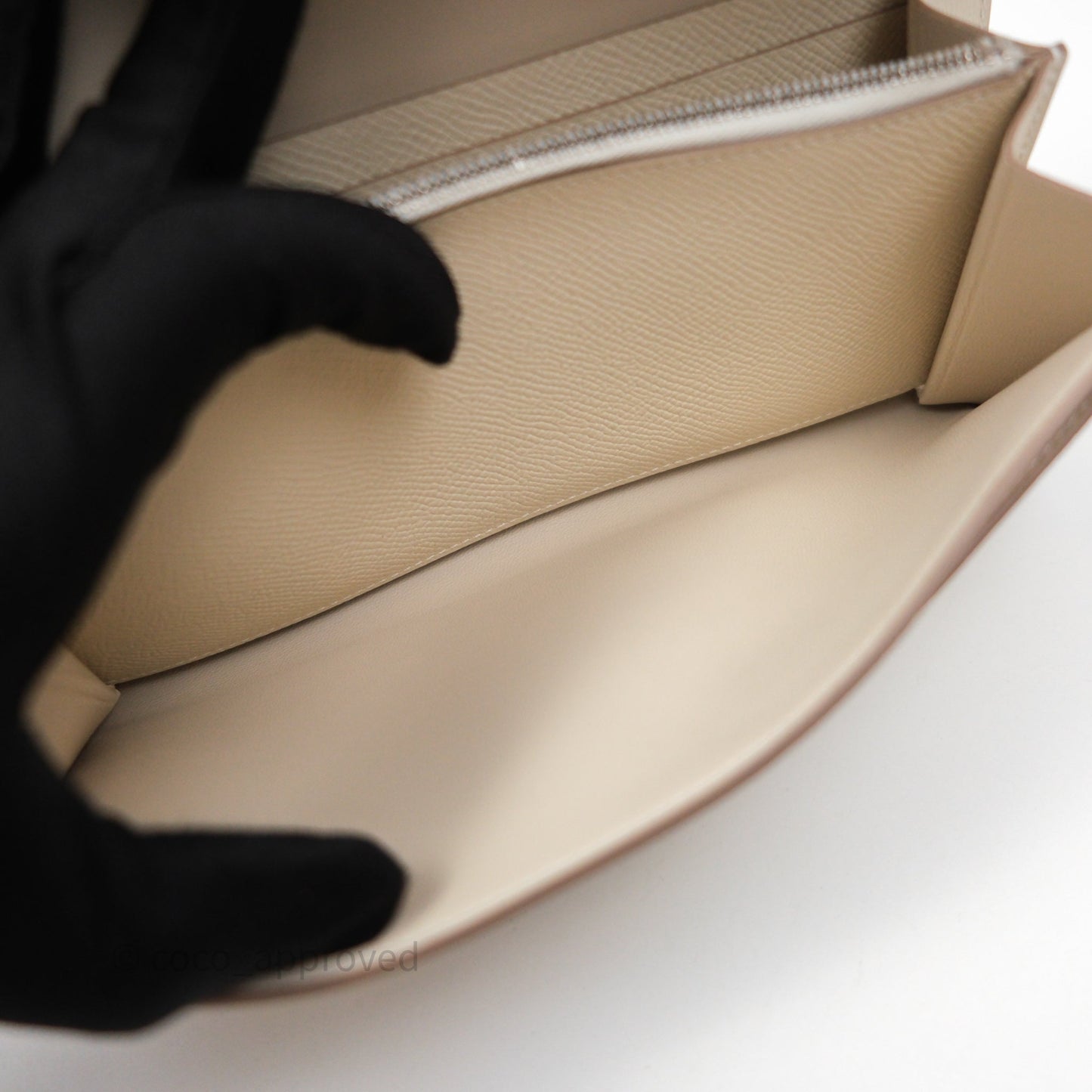 Hermès Constance To Go Wallet Craie 10 Epsom Palladium Hardware