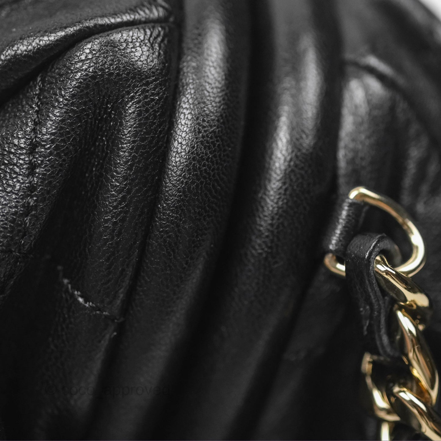 Chanel Quilted Clutch with Chain Black Lambskin Gold Hardware