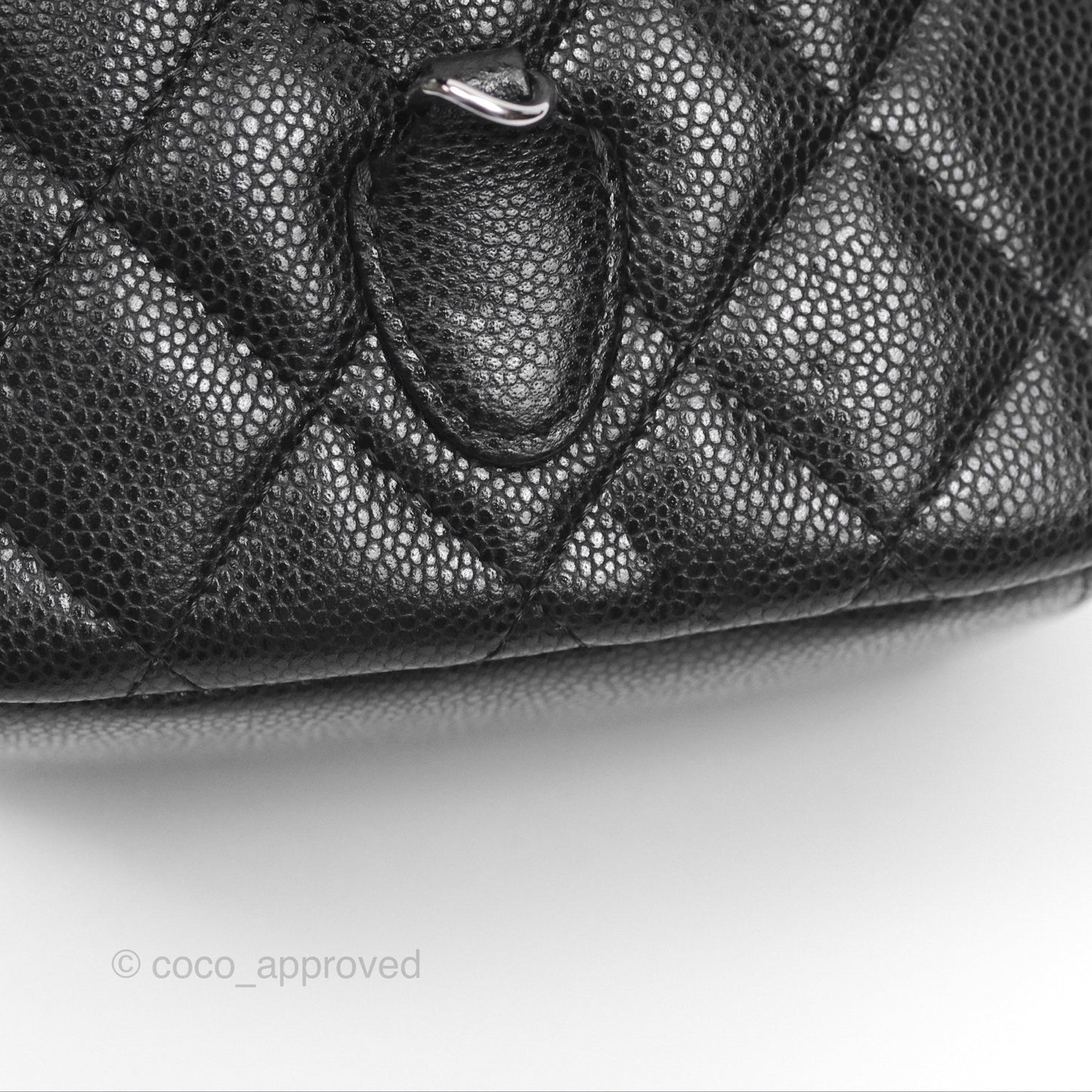 Chanel Classic Mini Backpack Black Caviar Silver Hardware