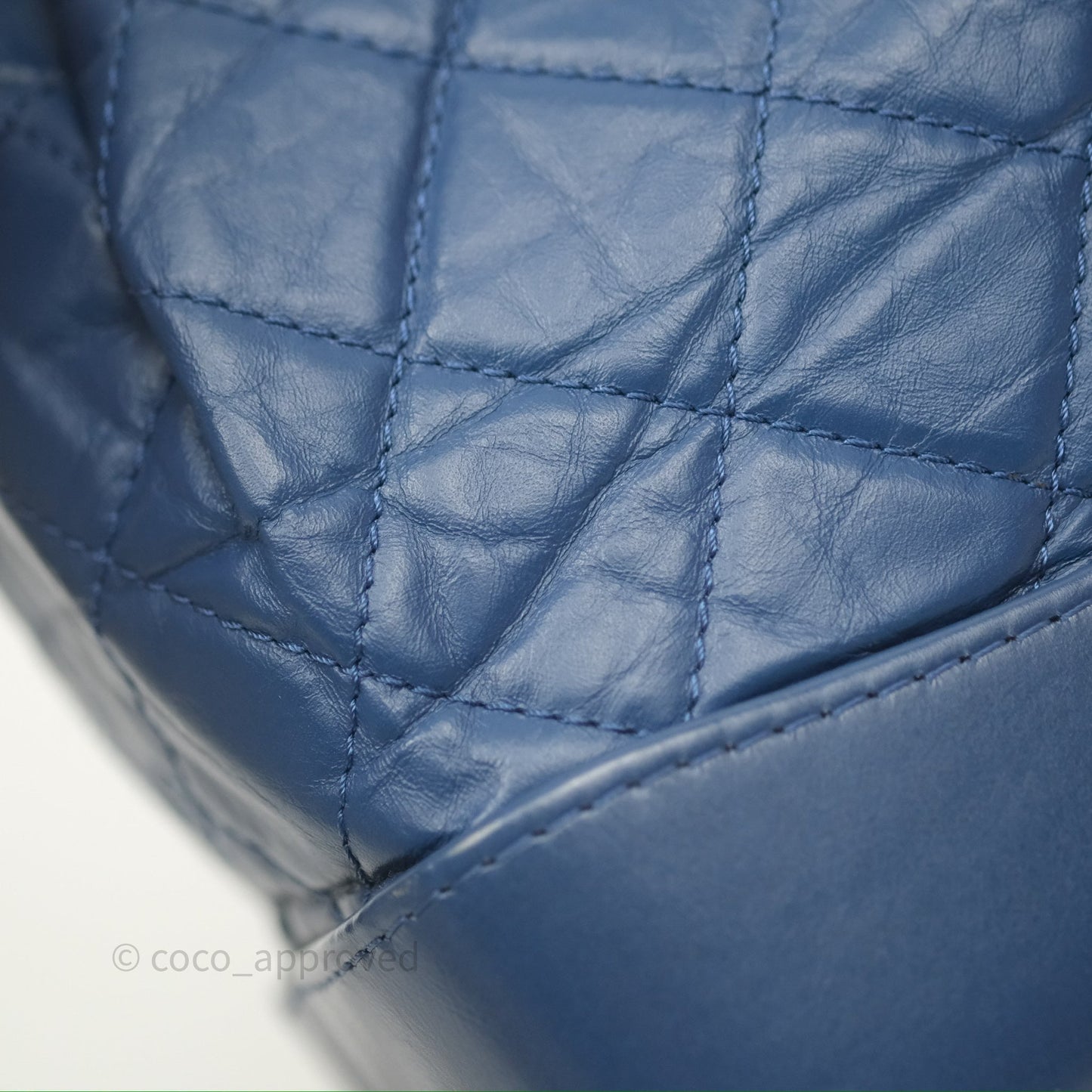 Chanel Small Gabrielle Backpack Blue Aged Calfskin