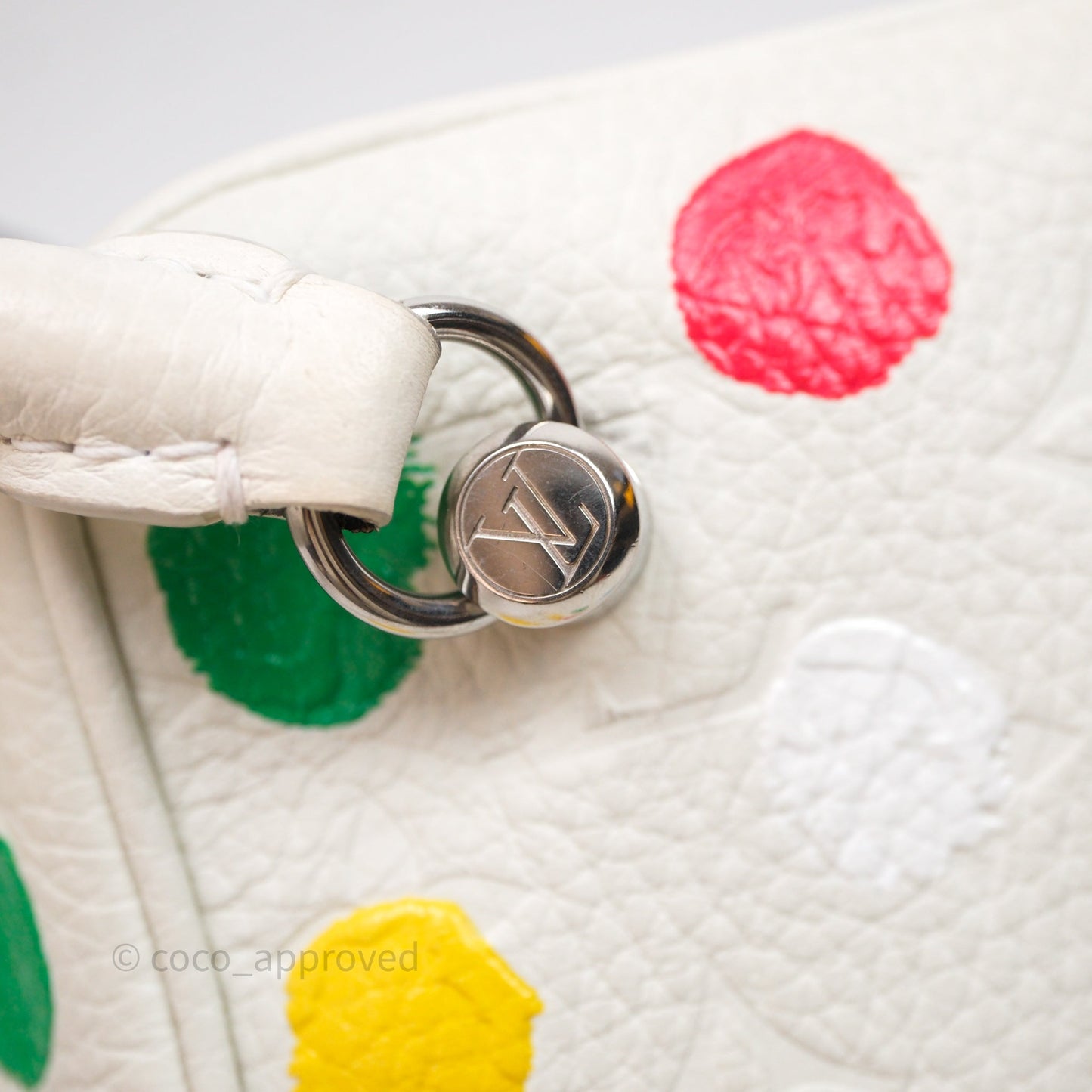 Louis Vuitton x Yayoi Kusama Square With Handle Chain Bag White