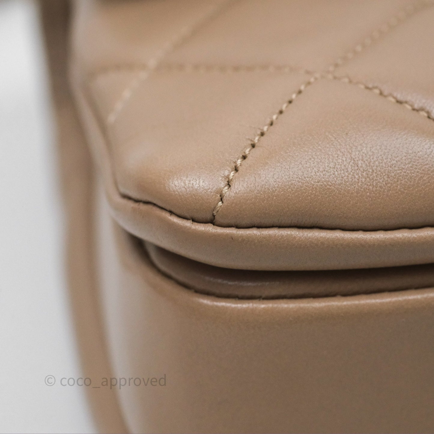 Chanel Small Trendy CC Beige Lambskin Gold Hardware