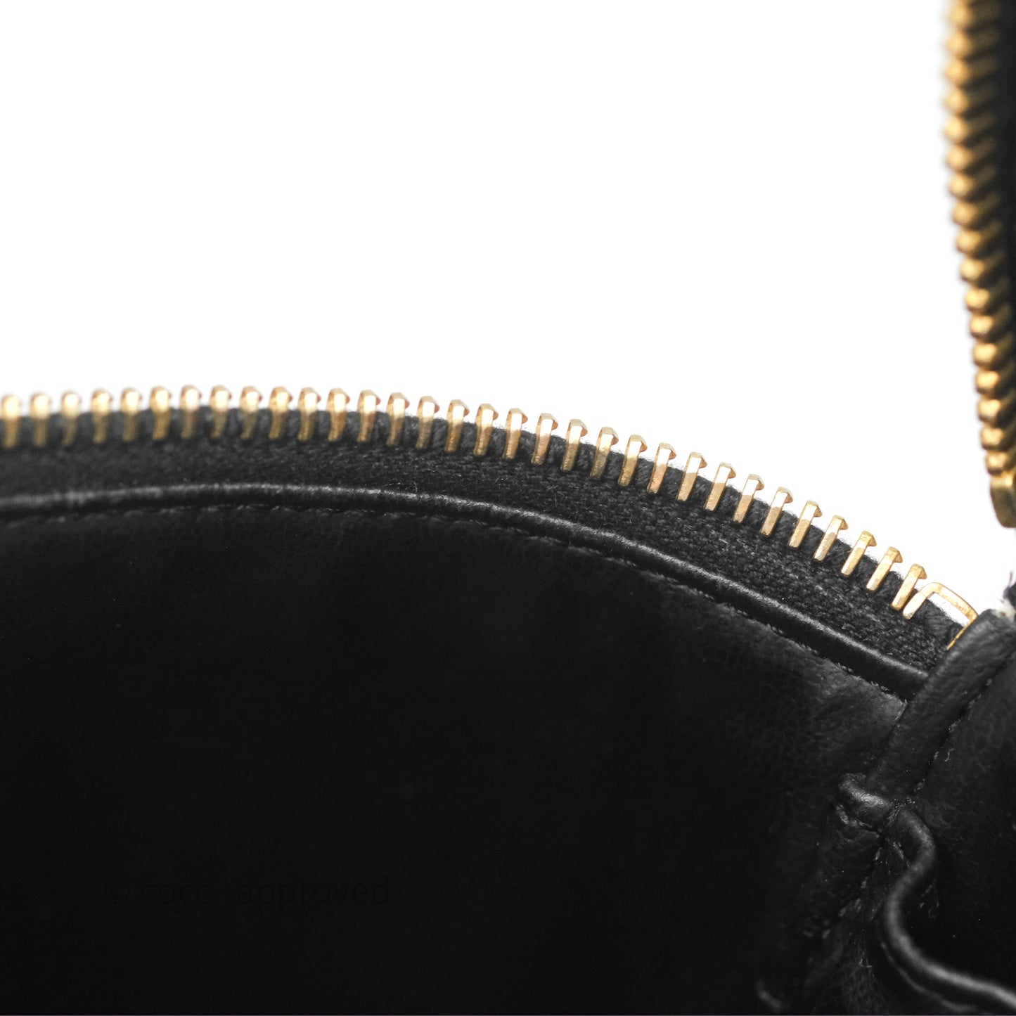 Chanel Vintage Vanity Case Black Caviar Gold Hardware