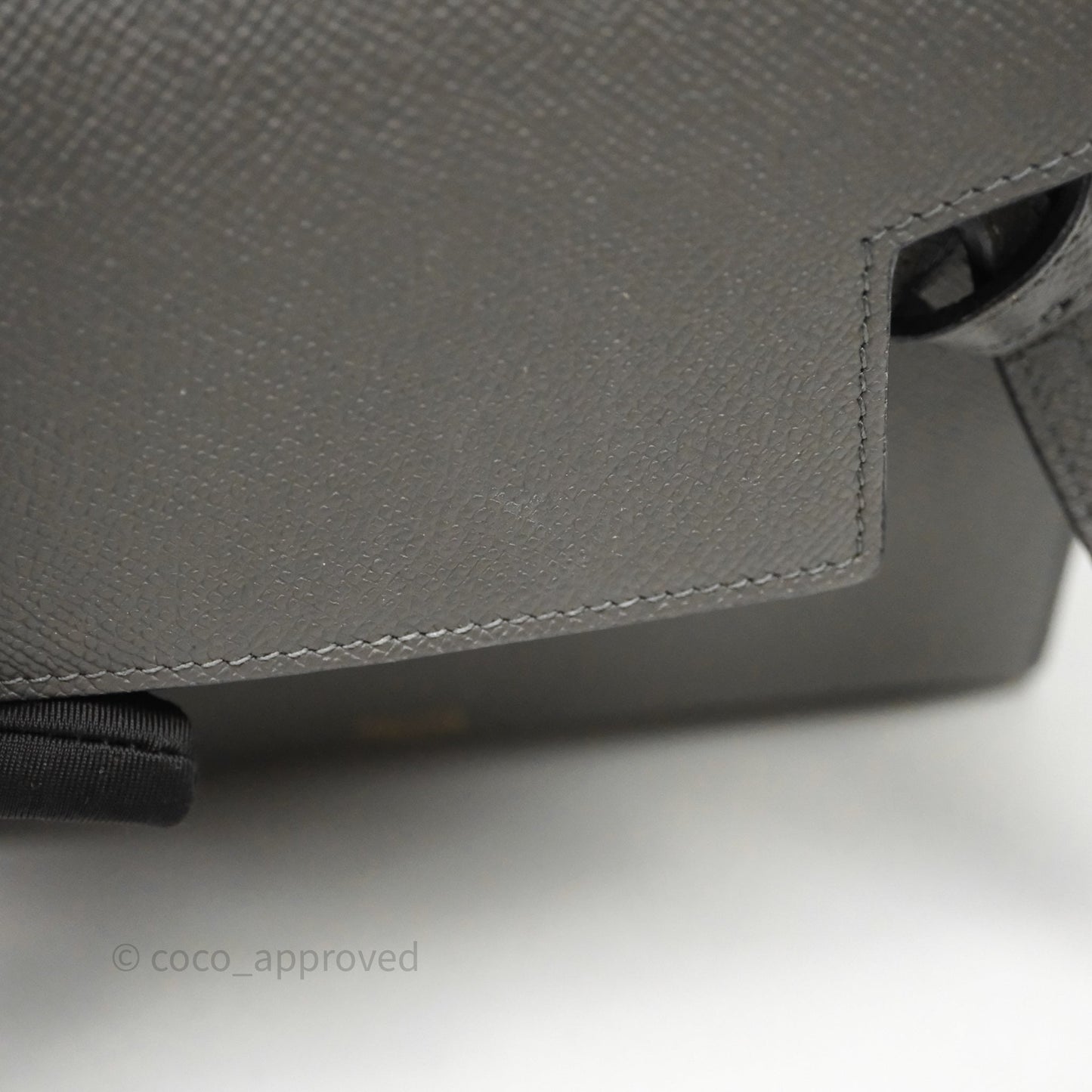 Celine Nano Belt Bag Grey Grained Calfskin Gold Hardware