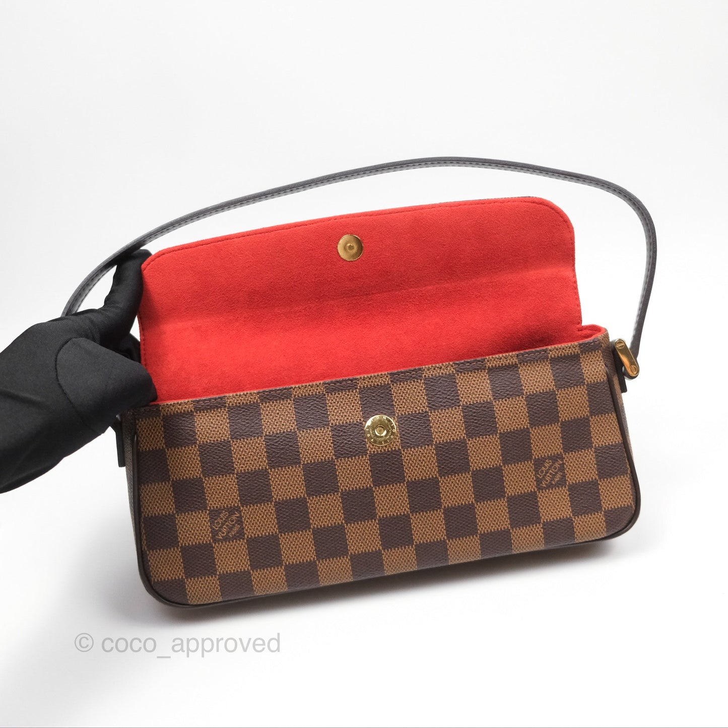 Louis Vuitton Damier Decorator Ebene Shoulder Bag