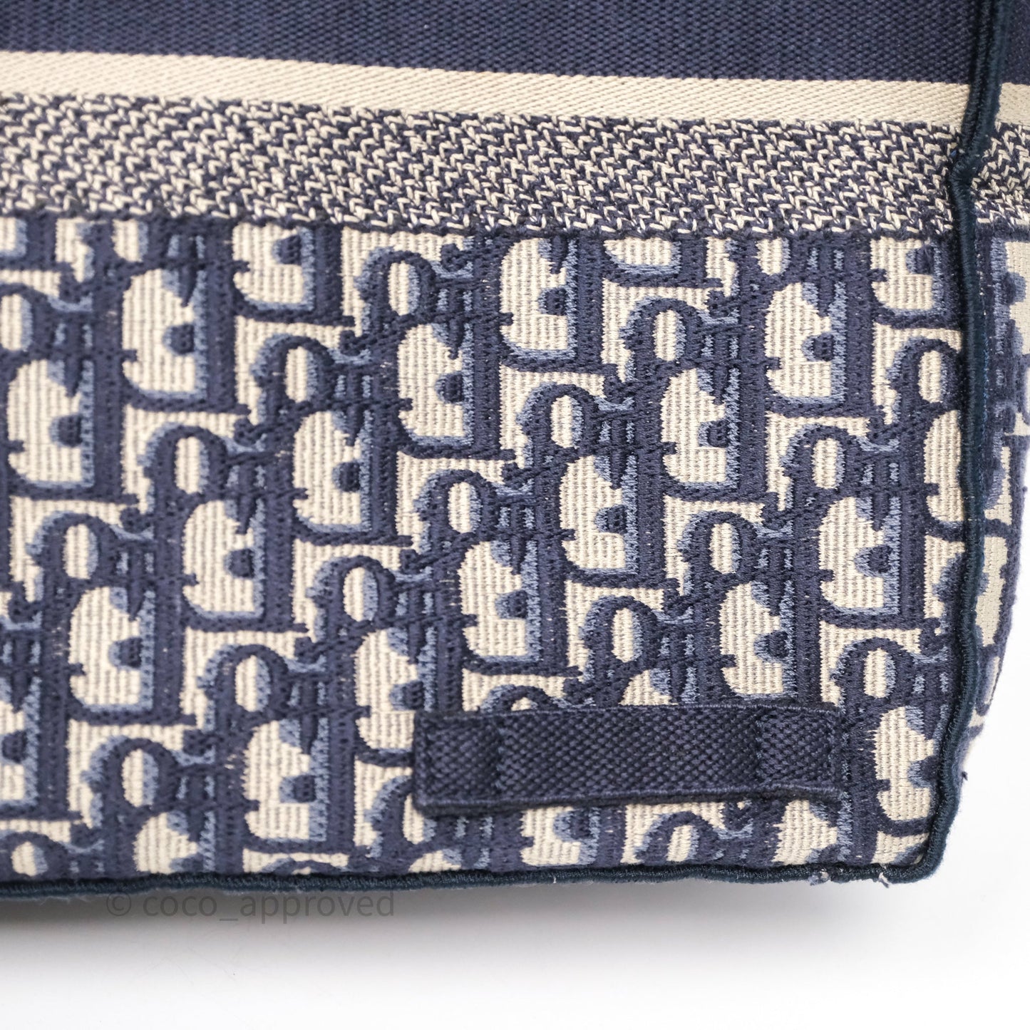 Christian Dior Medium DiorCamp Messenger Bag Oblique Embroidery Blue