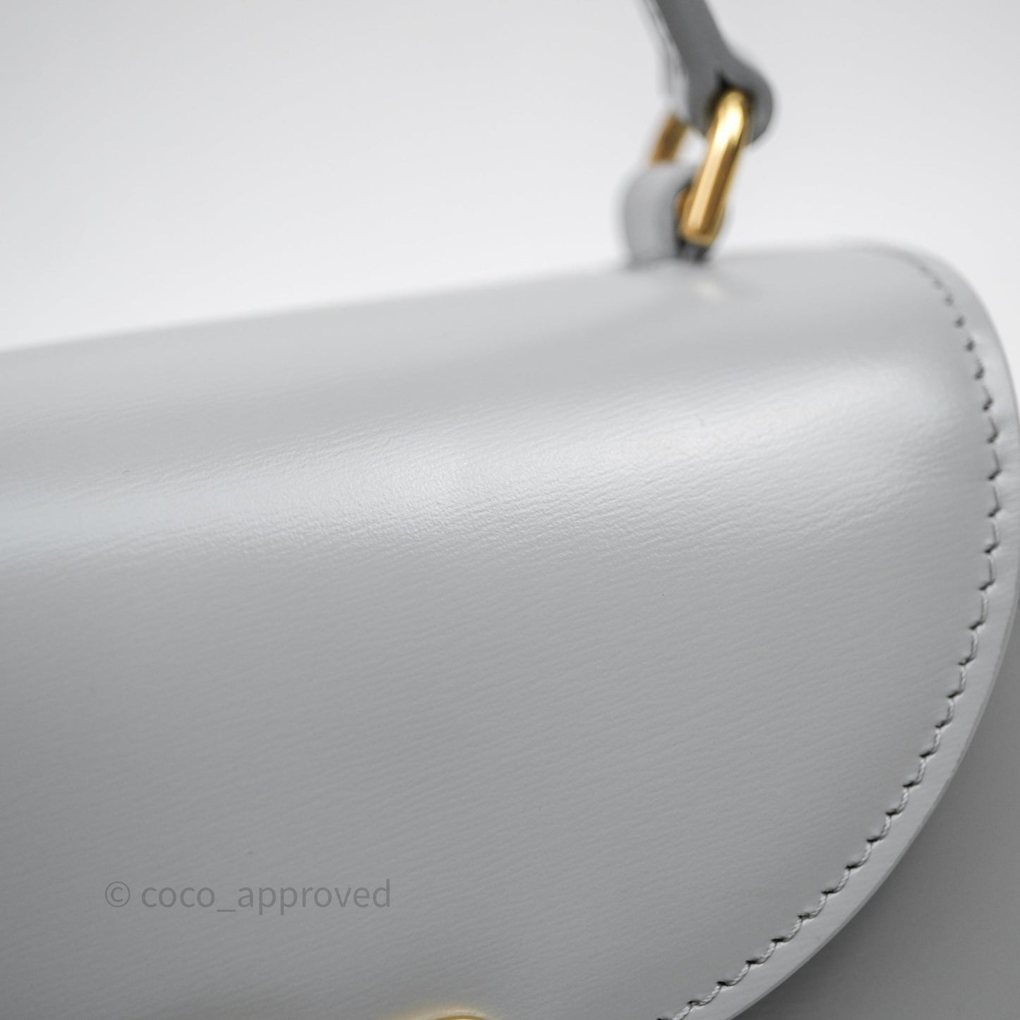 Celine Mini Besace Clea Grey Shiny Calfskin