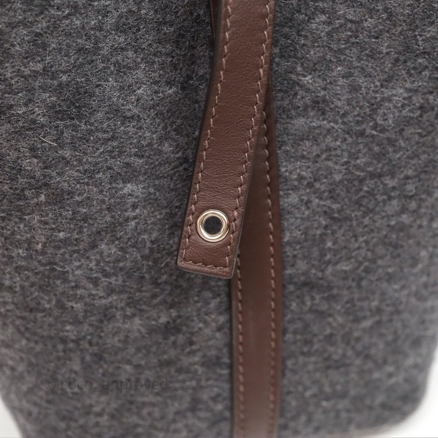 Hermès Picotin 18 Feutre/Veau Swift AE Gris Moyen/Havai Palladium Hardware