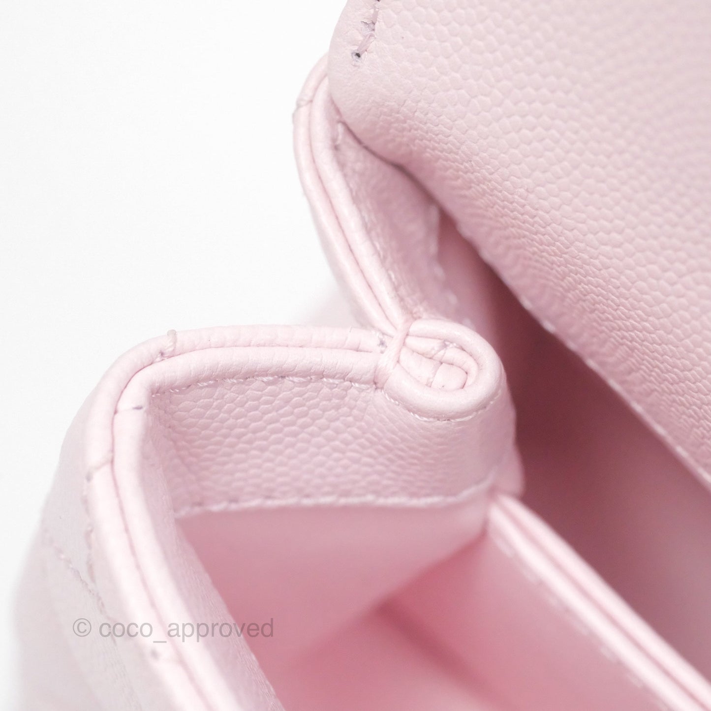 Chanel Mini Coco Handle Quilted Light Pink Caviar Gold Hardware