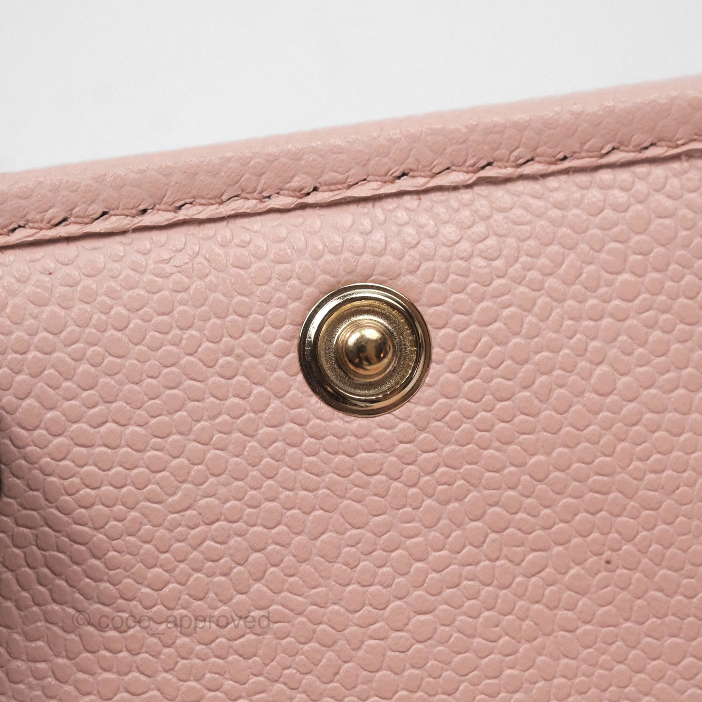 Chanel Quilted Small Classic Flap Trifold Wallet Pink Caviar Gold Hardware