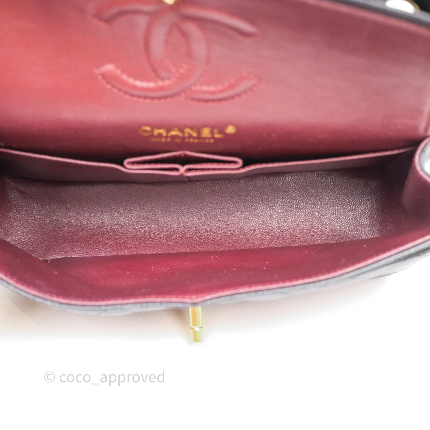 Chanel Small Classic Flap Quilted Black Caviar Gold Hardware