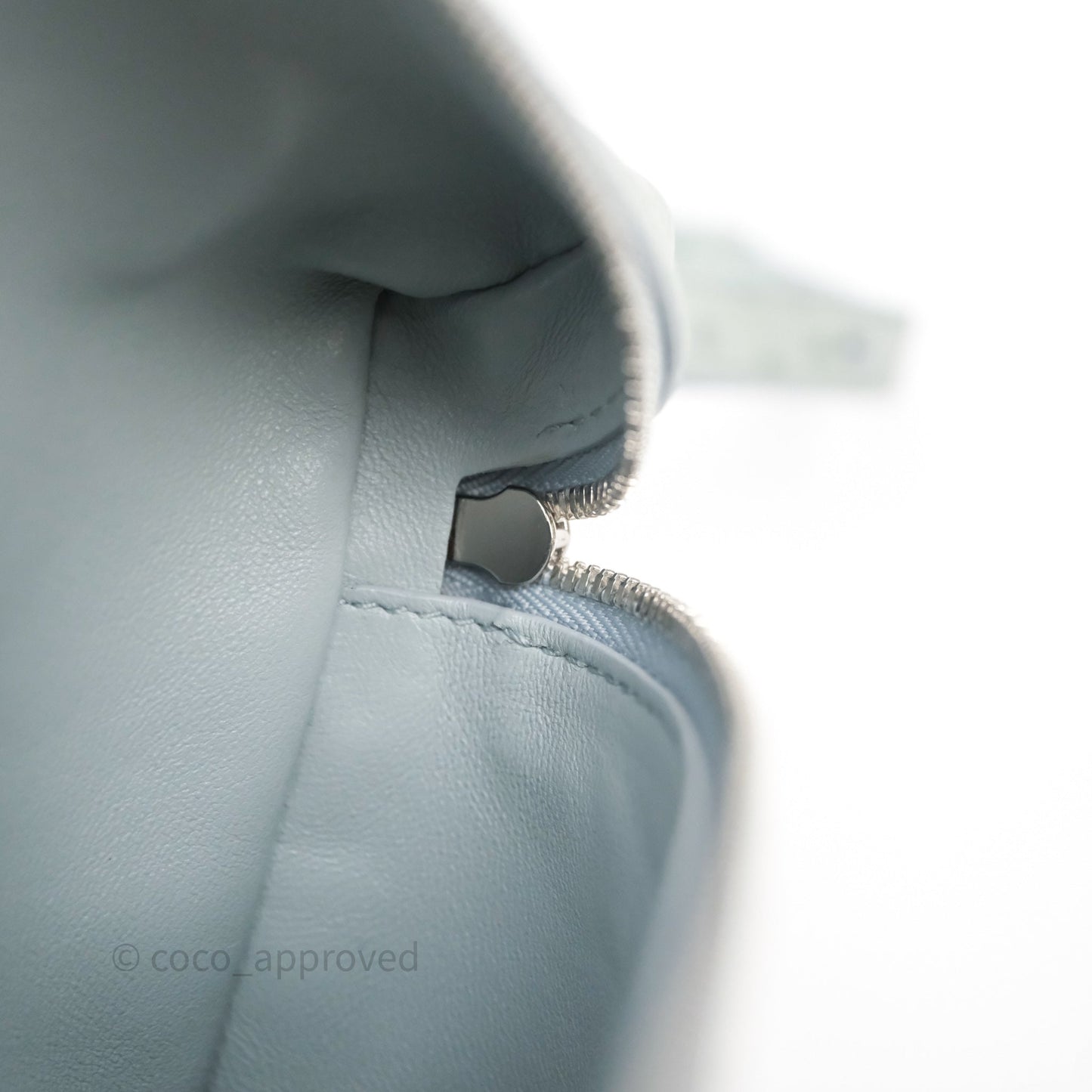 Loro Piana Extra Pocket L19 Light Blue Grey Calfskin