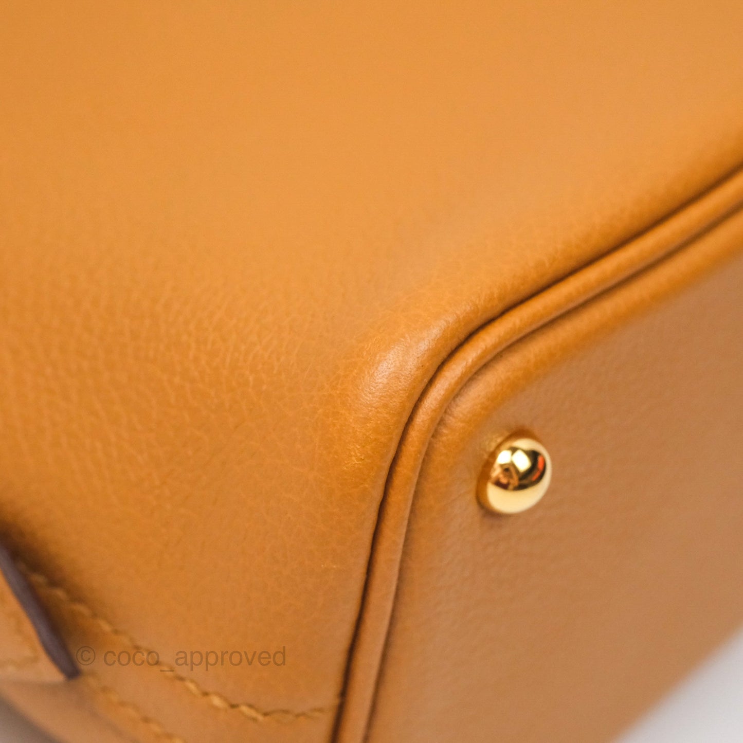 Hermès Bolide Mini 1923 Evercolor Caramel 28/ Mauve Pale 09 Gold Hardware