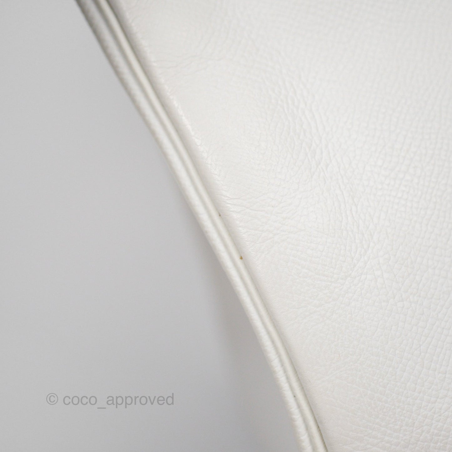 Hermès Birkin 30 Retourne White Epsom Palladium Hardware
