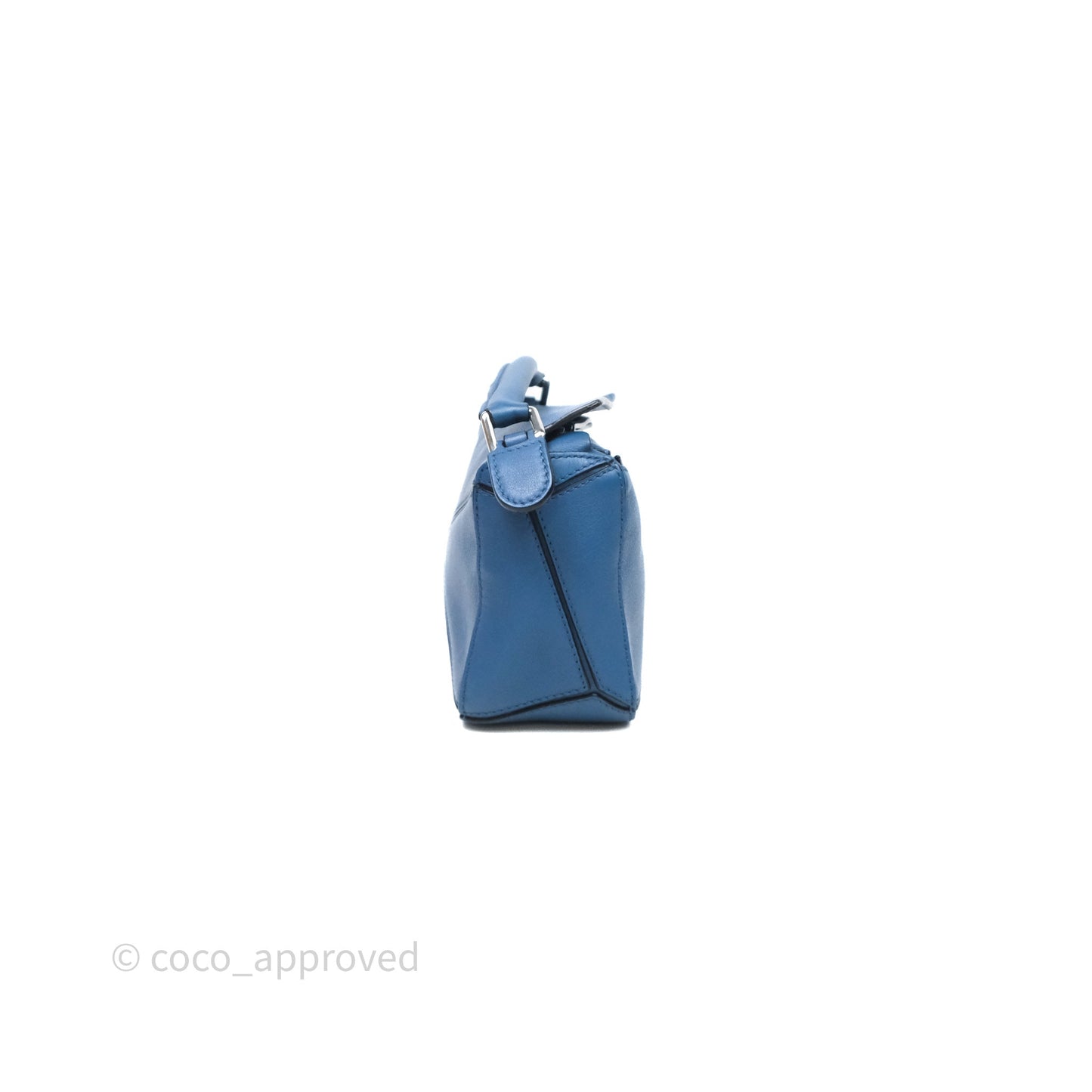 Loewe Mini Puzzle Bag Blue Calfskin
