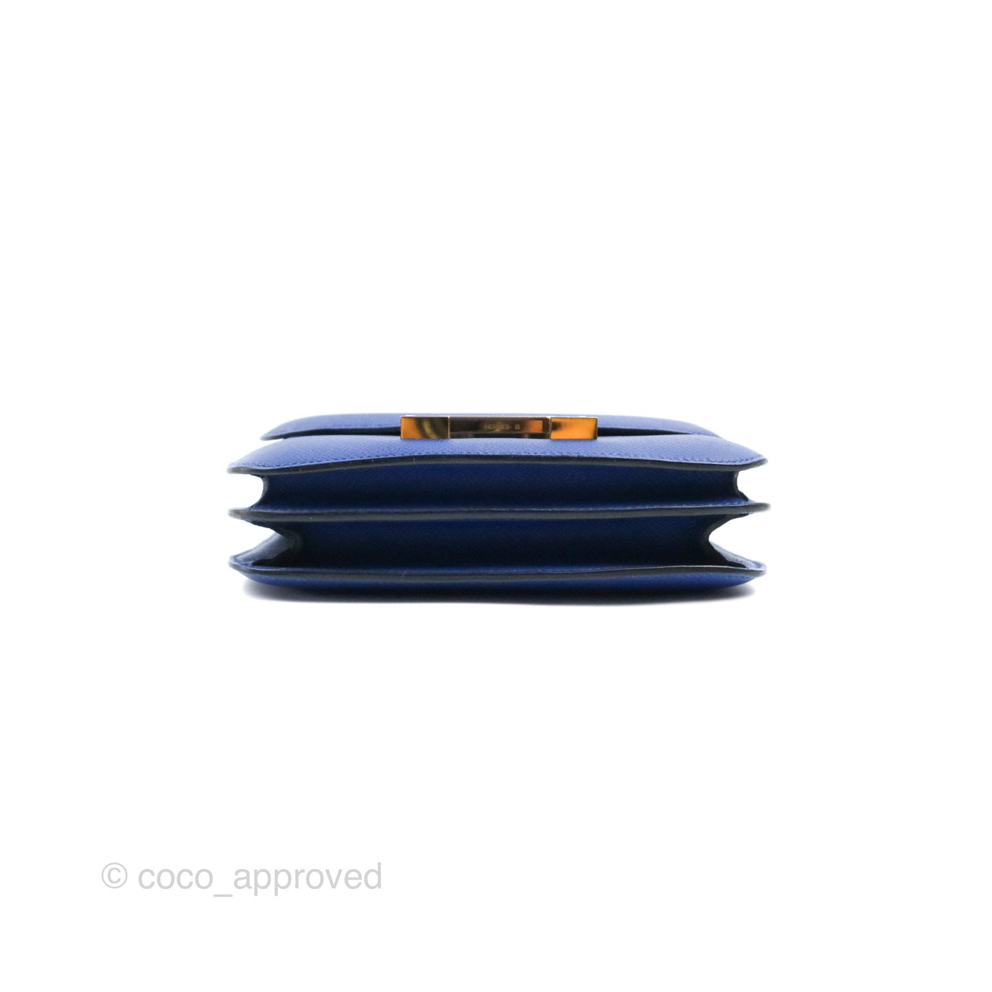 Hermès Constance Mini 18cm Bleu Electric Epsom Gold Hardware