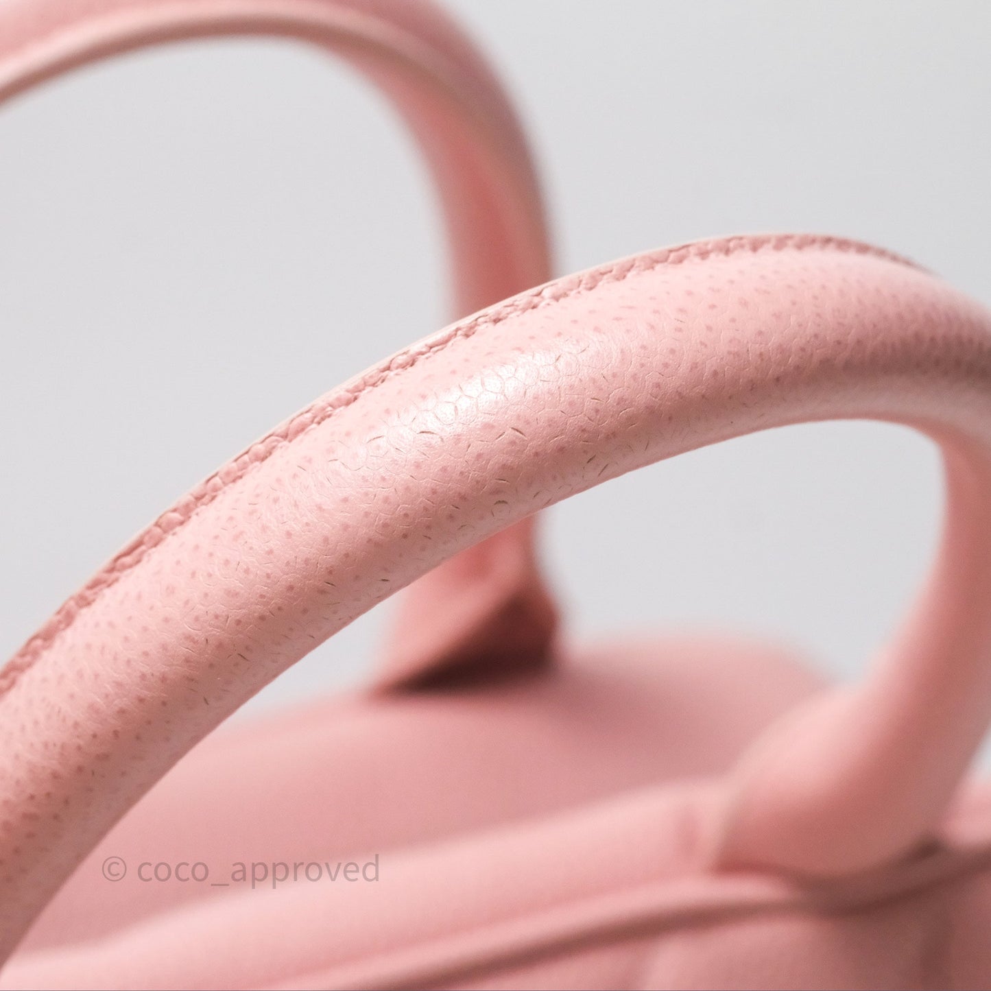 Chanel Vintage Mini CC Boston Bag Sakura Pink Caviar Gold Hardware