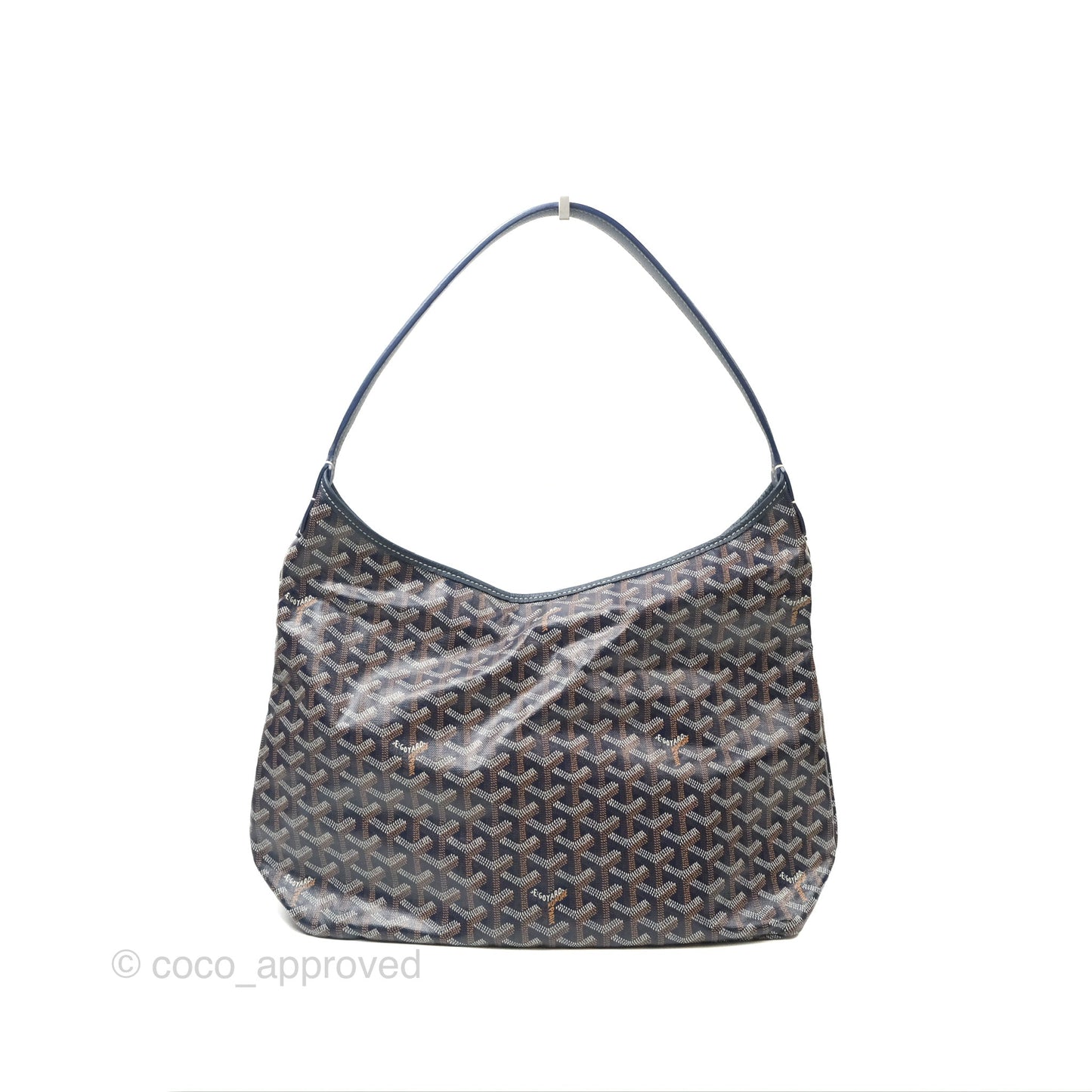 Goyard Bohème Hobo Bag Navy Goyardine Canvas