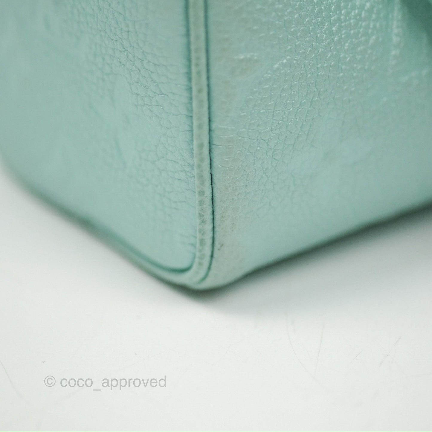 Louis Vuitton Nano Speedy Monogram Empreinte Pearly Lagoon Blue