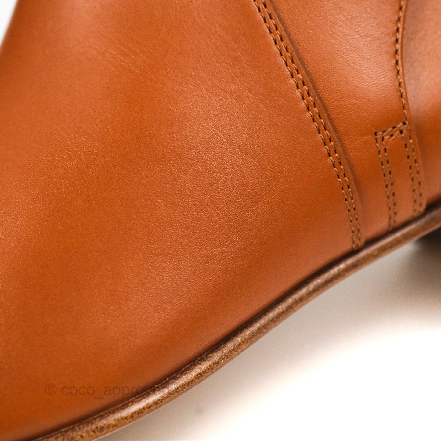 Hermès Neo Ankle Boots Naturel Calfskin Size 39