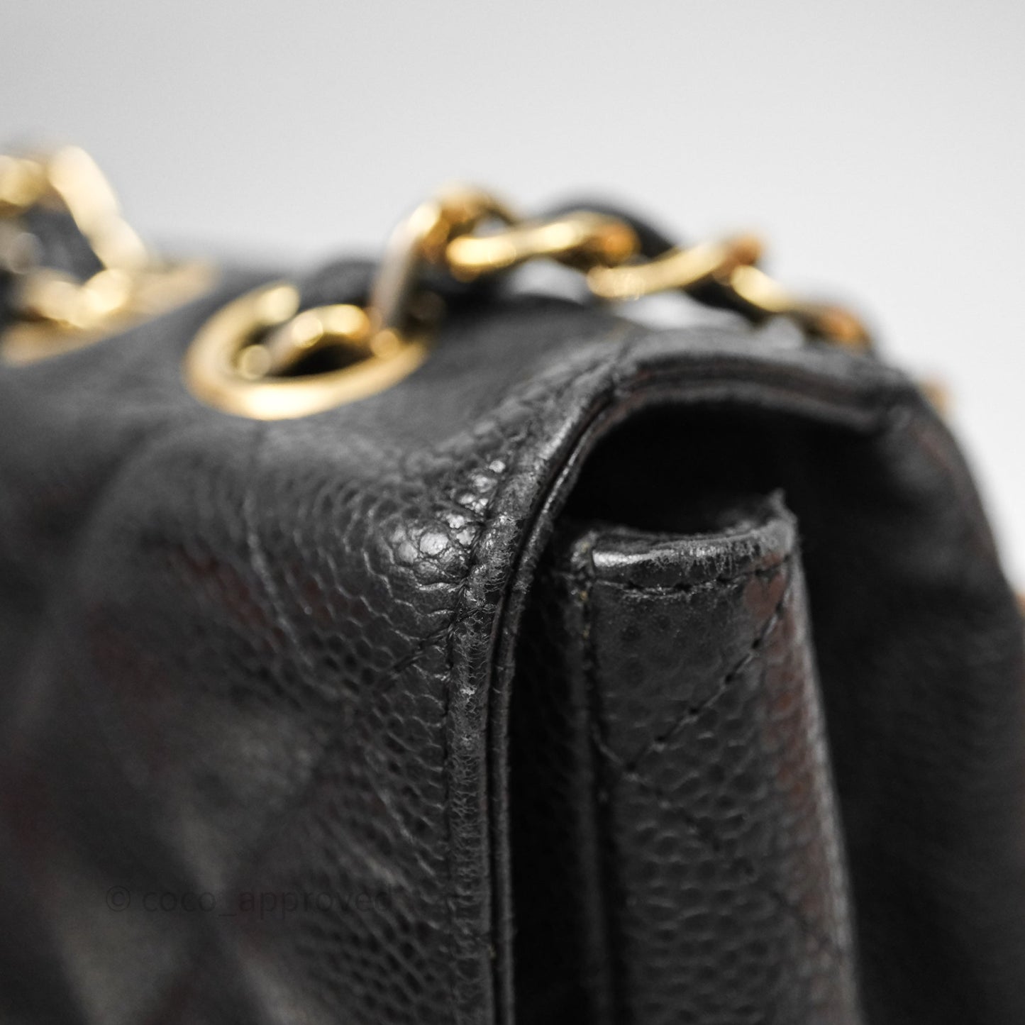 Chanel Jumbo Single Flap Black Caviar Gold Hardware⁣⁣