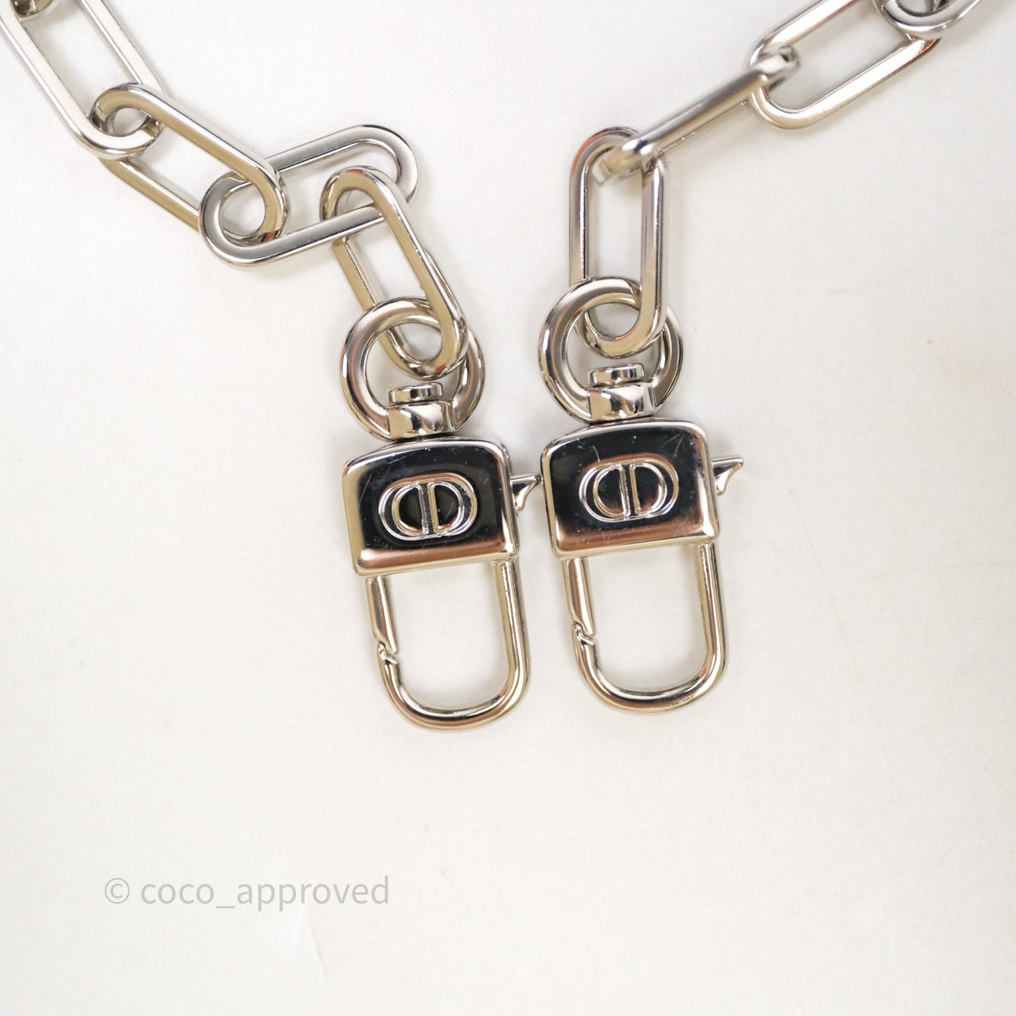 Christian Dior Medium Lady D-Joy Denim Eyelet Silver Hardware