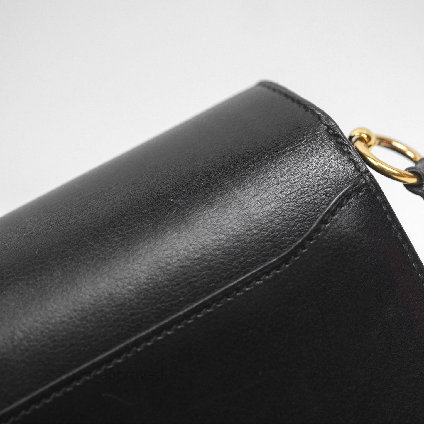 Hermès Roulis Mini 18 Noir 89 Veau Evergrain Gold Hardware