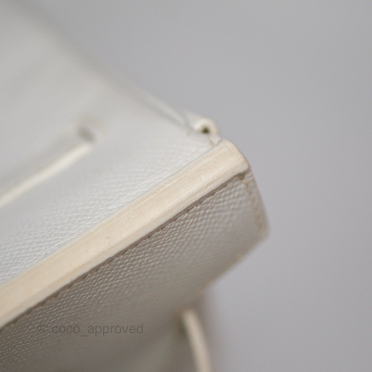 Hermès Birkin 30 Retourne White Epsom Palladium Hardware