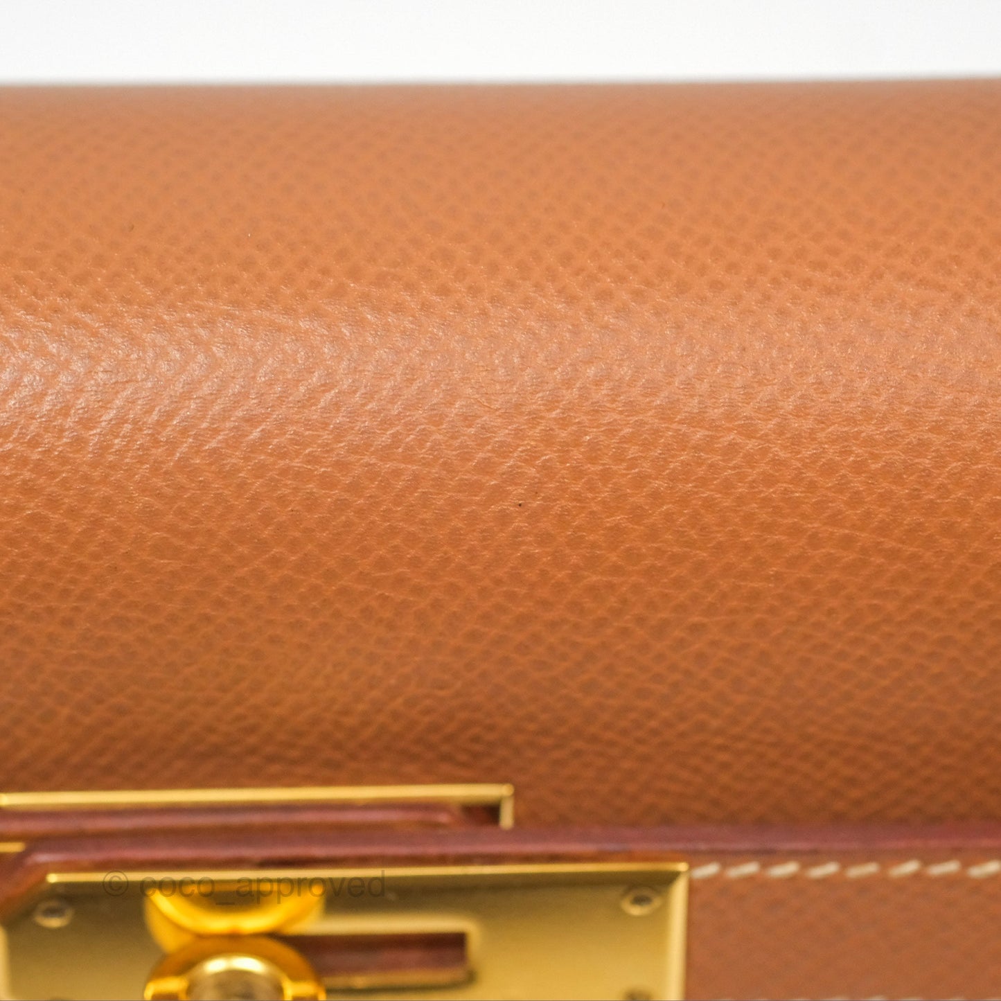 Hermès Kelly 32 Sellier Gold Epsom Gold Hardware